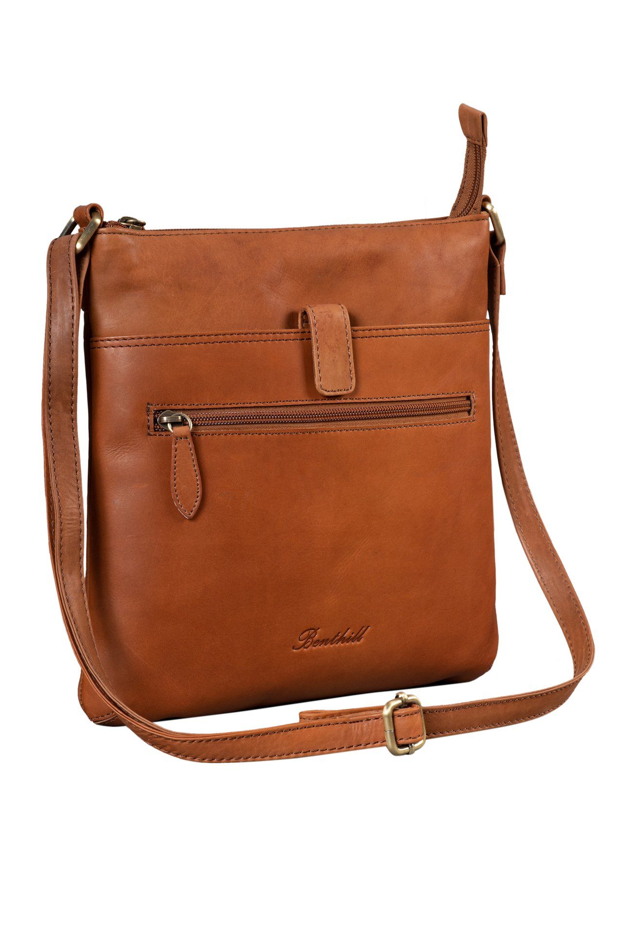 Benthill Umhängetasche Damen Echt Leder Shopper günstig online kaufen