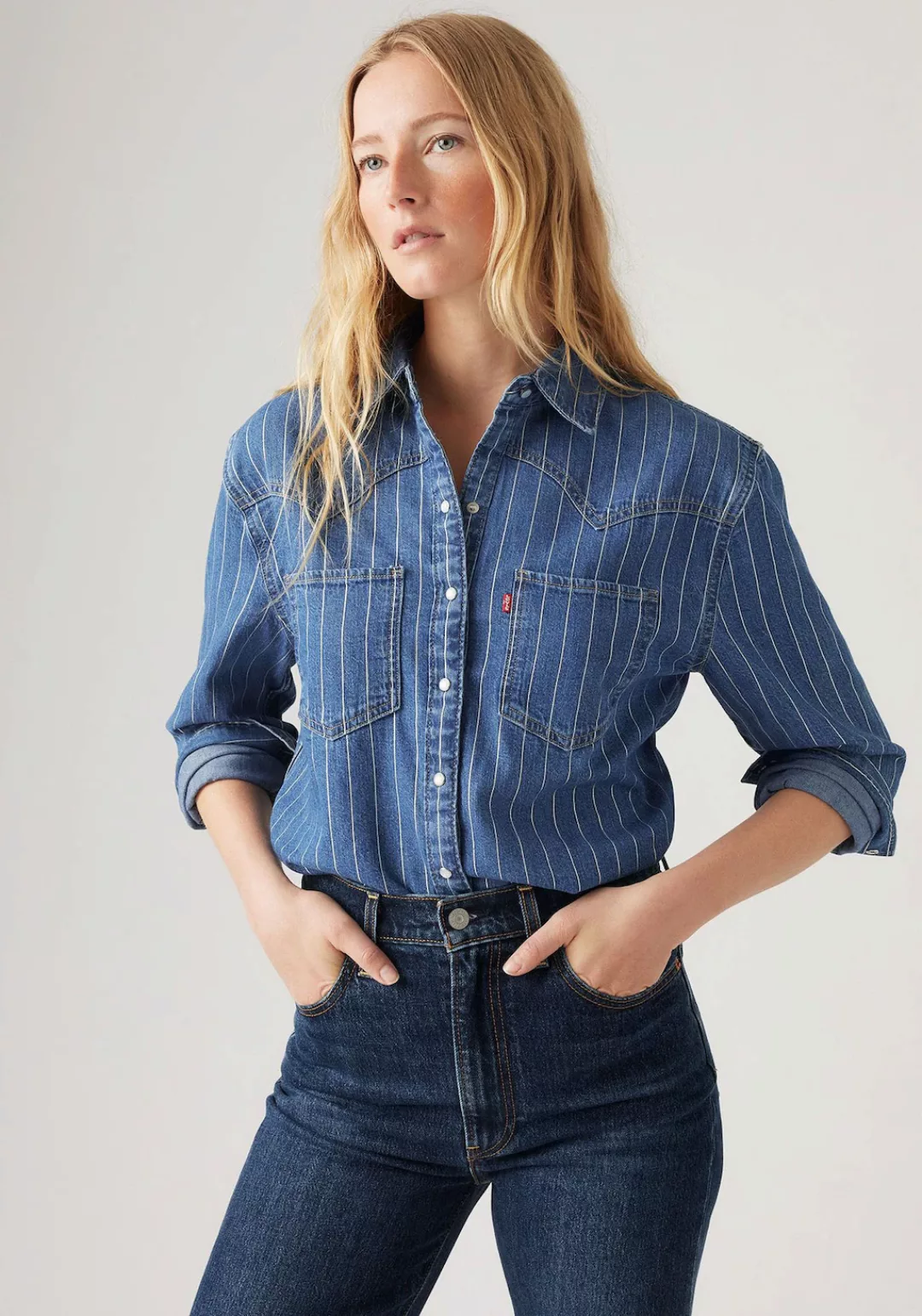 Levis Jeansbluse "TEODORA WESTERN SHIRT", mit Streifenmuster günstig online kaufen