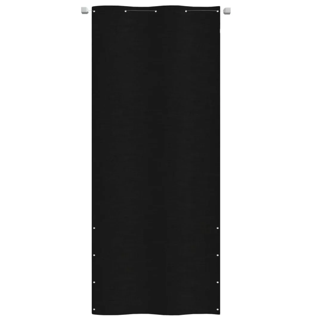 Vidaxl Balkon-sichtschutz Schwarz 100x240 Cm Oxford-gewebe günstig online kaufen