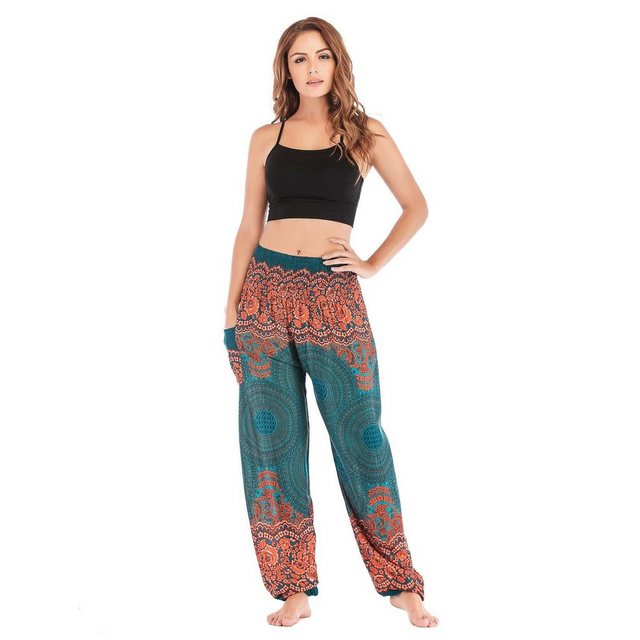 YRIIOMO Loungepants Bohemian Yogahose, Haremshose, Freizeithose, lange Hose günstig online kaufen