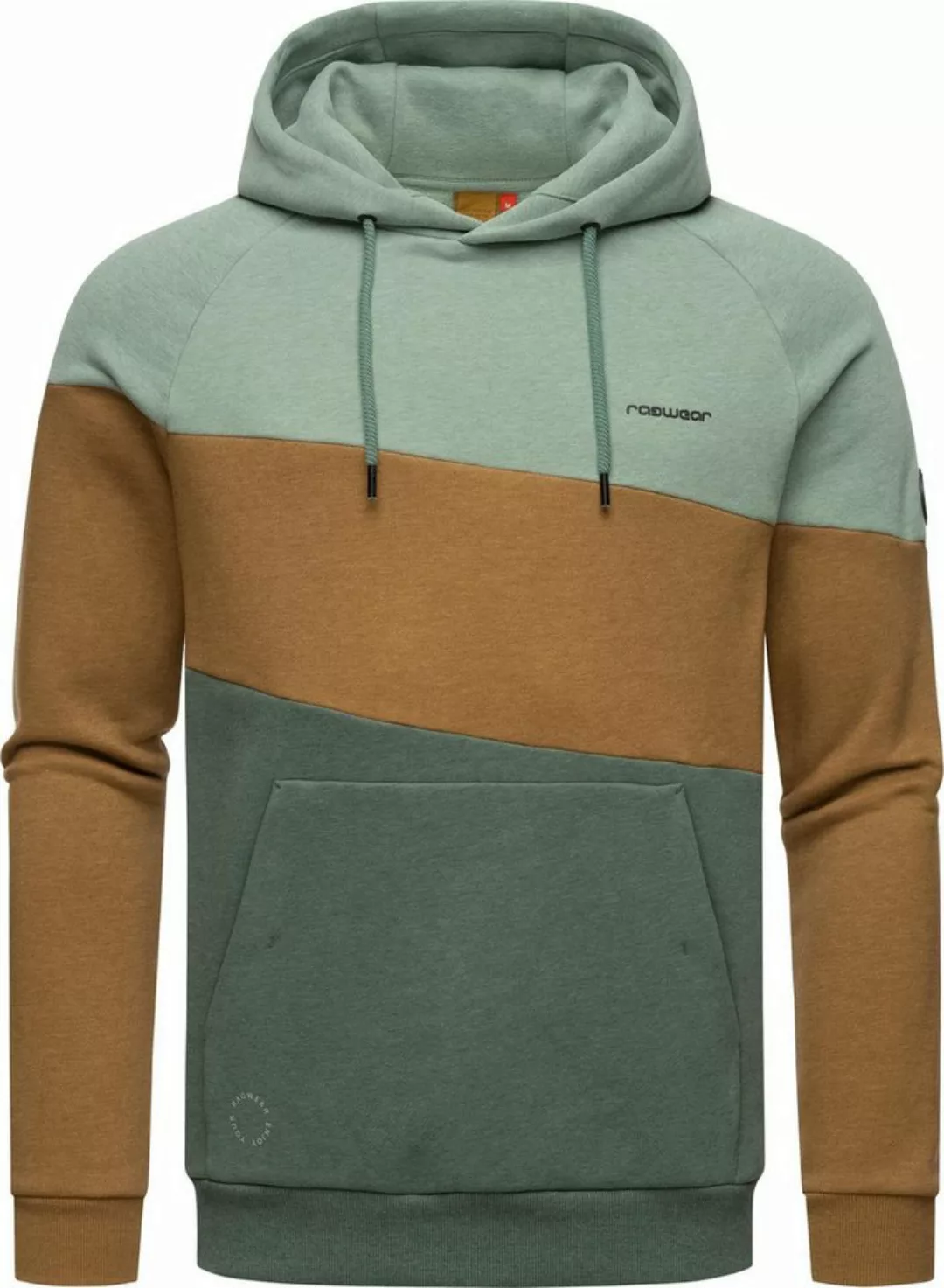 Ragwear Hoodie - Kapuzenpullover mit Blockstreifen - TRISO günstig online kaufen