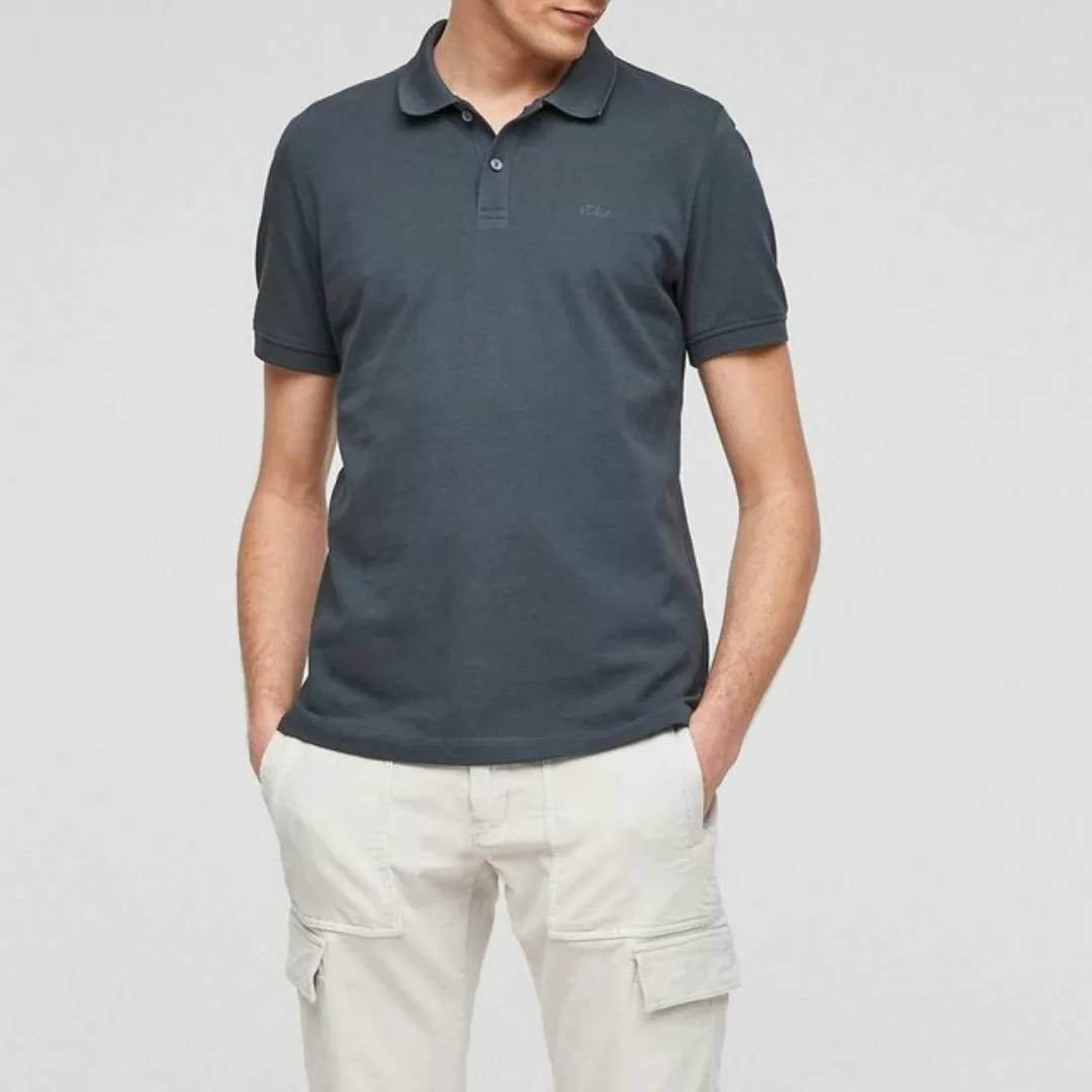 s.Oliver Poloshirt (1-tlg) Poloshirt mit Logostickerei günstig online kaufen