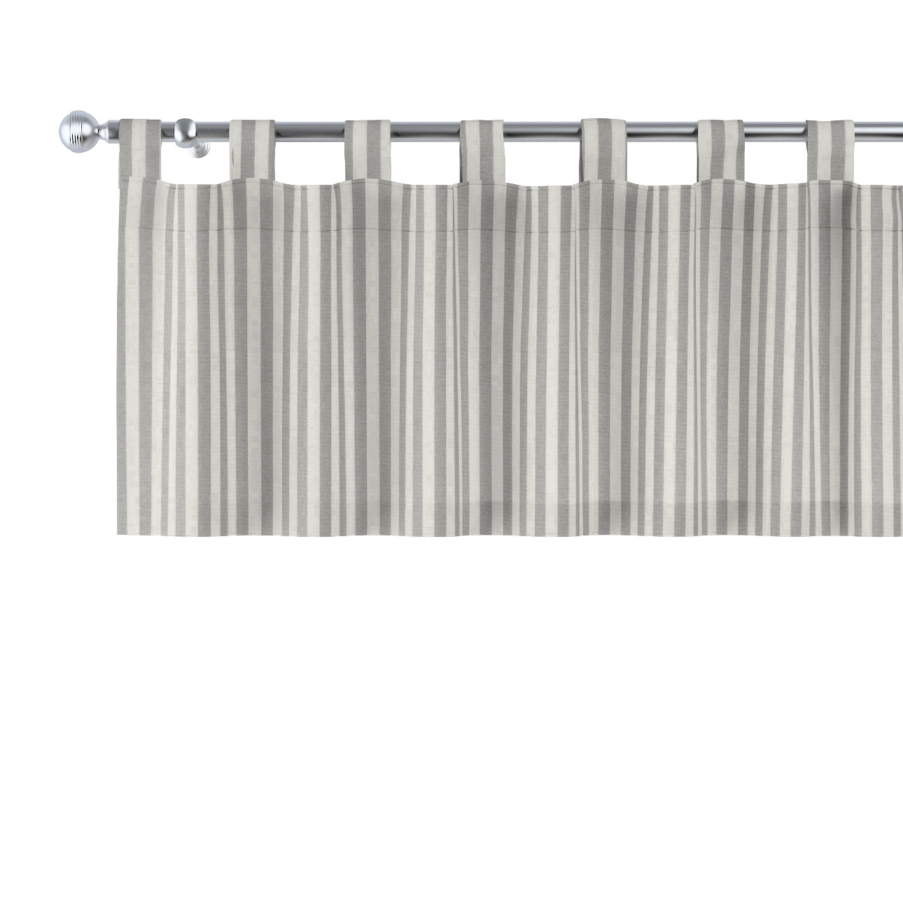 Kurzgardine mit Schlaufen, grau-ecru , 130 x 40 cm, Quadro (136-12) günstig online kaufen