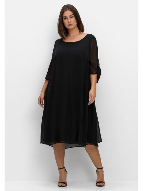 Sheego Midikleid "Große Größen", im Lagenlook und A-Linie günstig online kaufen