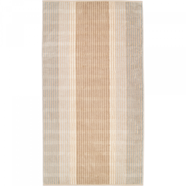 Cawö - Noblesse Cashmere Streifen 1056 - Farbe: sand - 33 - Duschtuch 80x15 günstig online kaufen