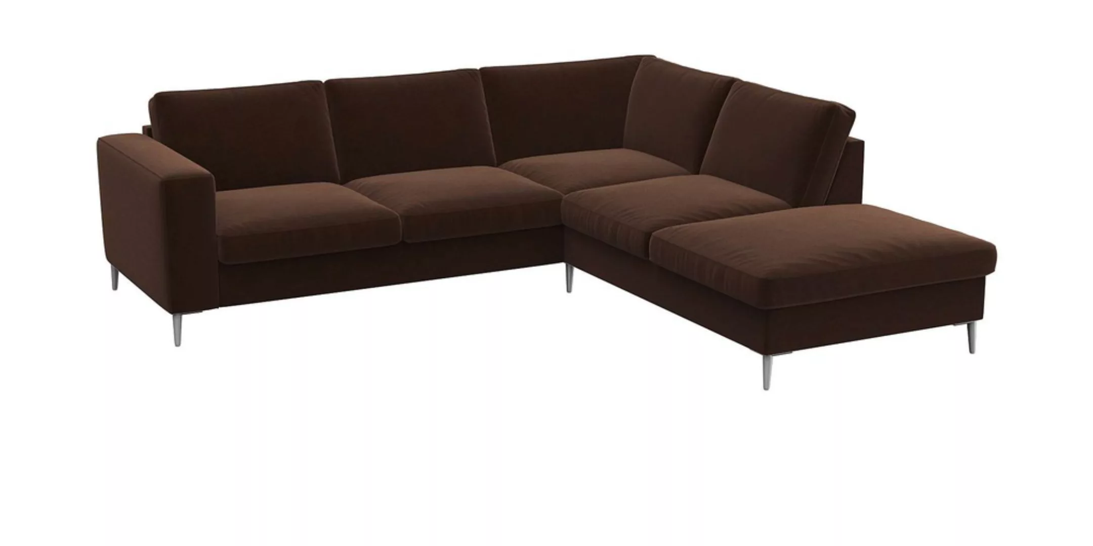 FLEXLUX Ecksofa "Fiore, super Sitzkomfort durch Kaltschaum im Sitz, L-Form" günstig online kaufen