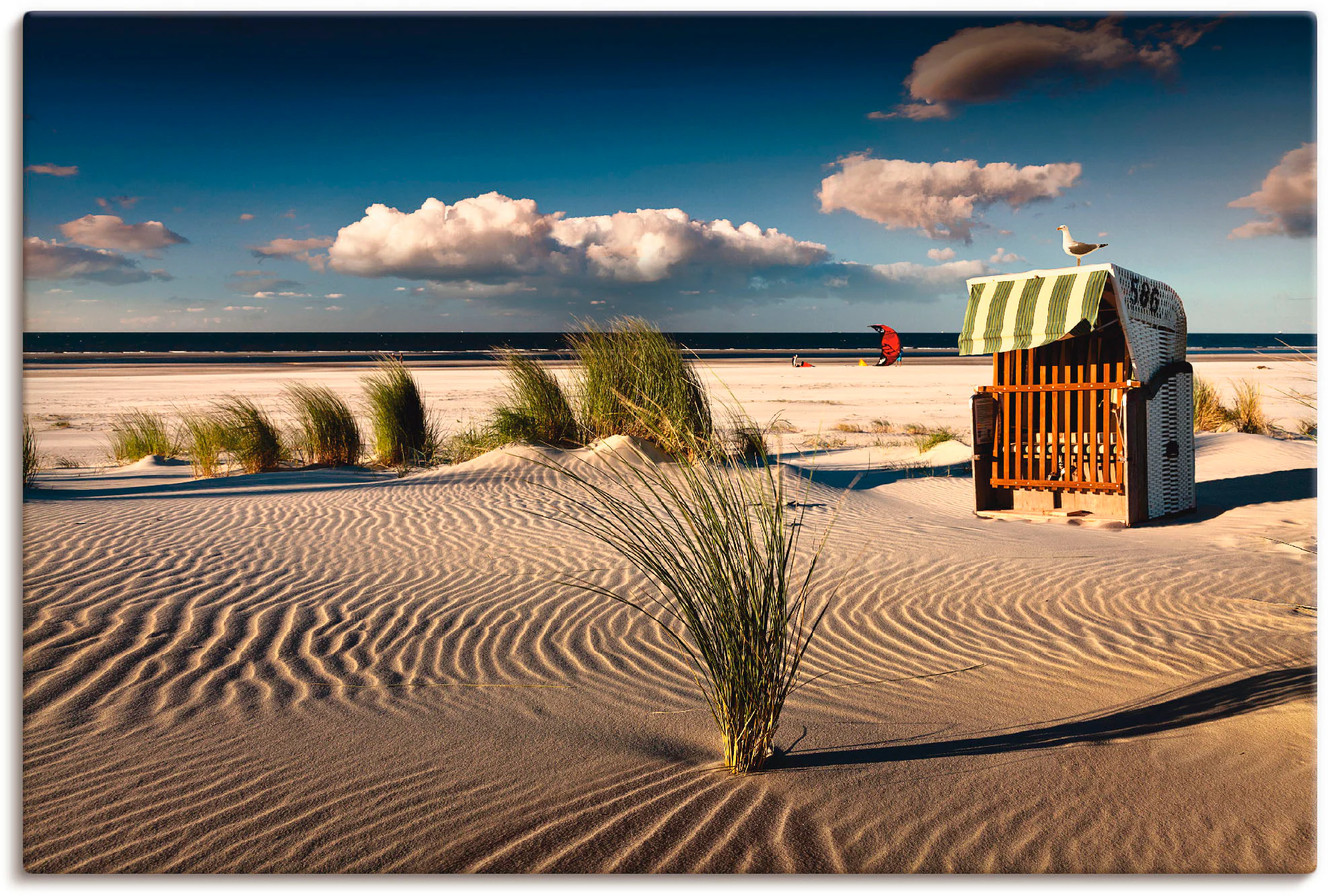 Artland Wandbild »An einem Sommerabend am Strand«, Küste, (1 St.), als Alub günstig online kaufen