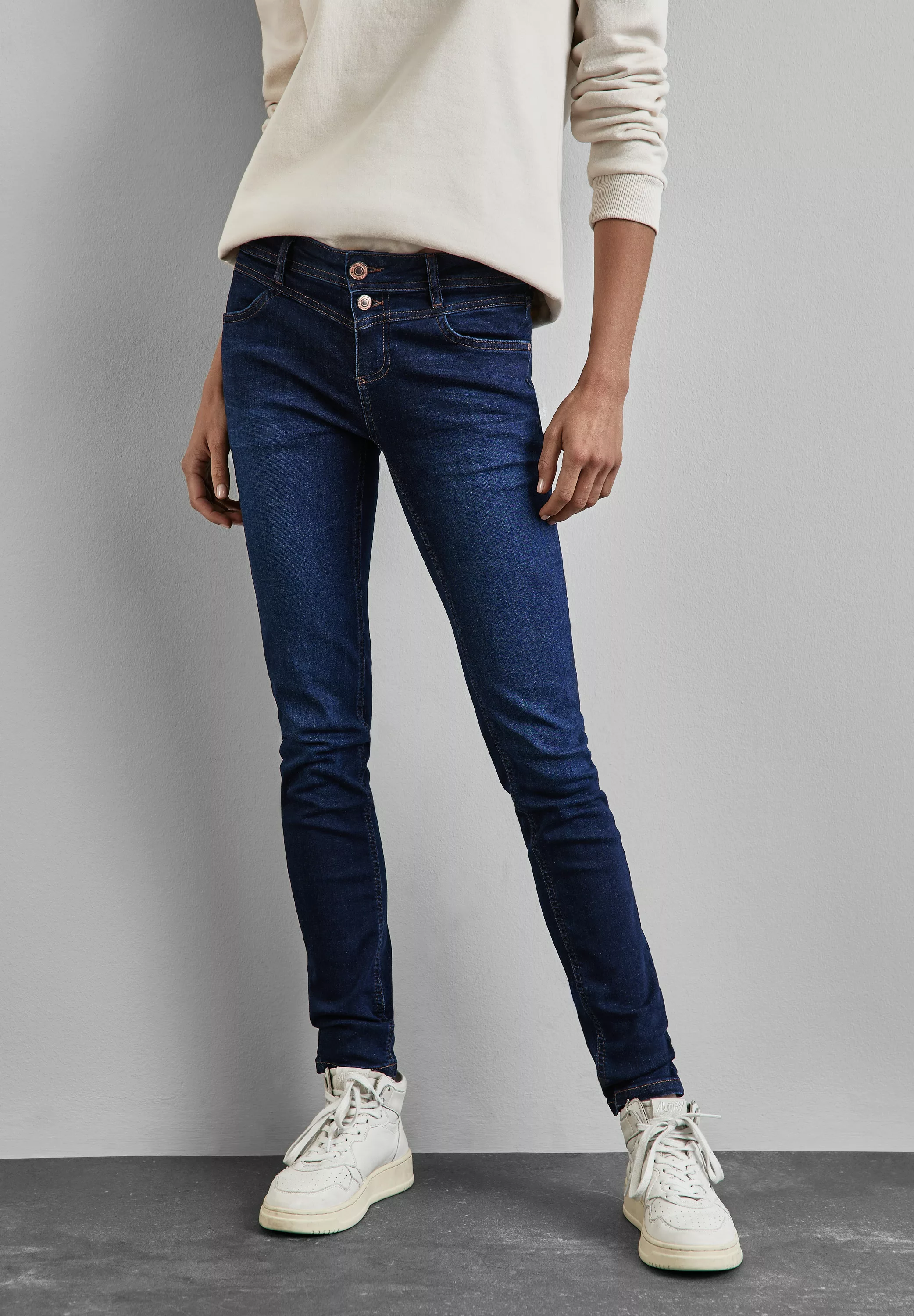 STREET ONE Slim-fit-Jeans, Middle Waist günstig online kaufen