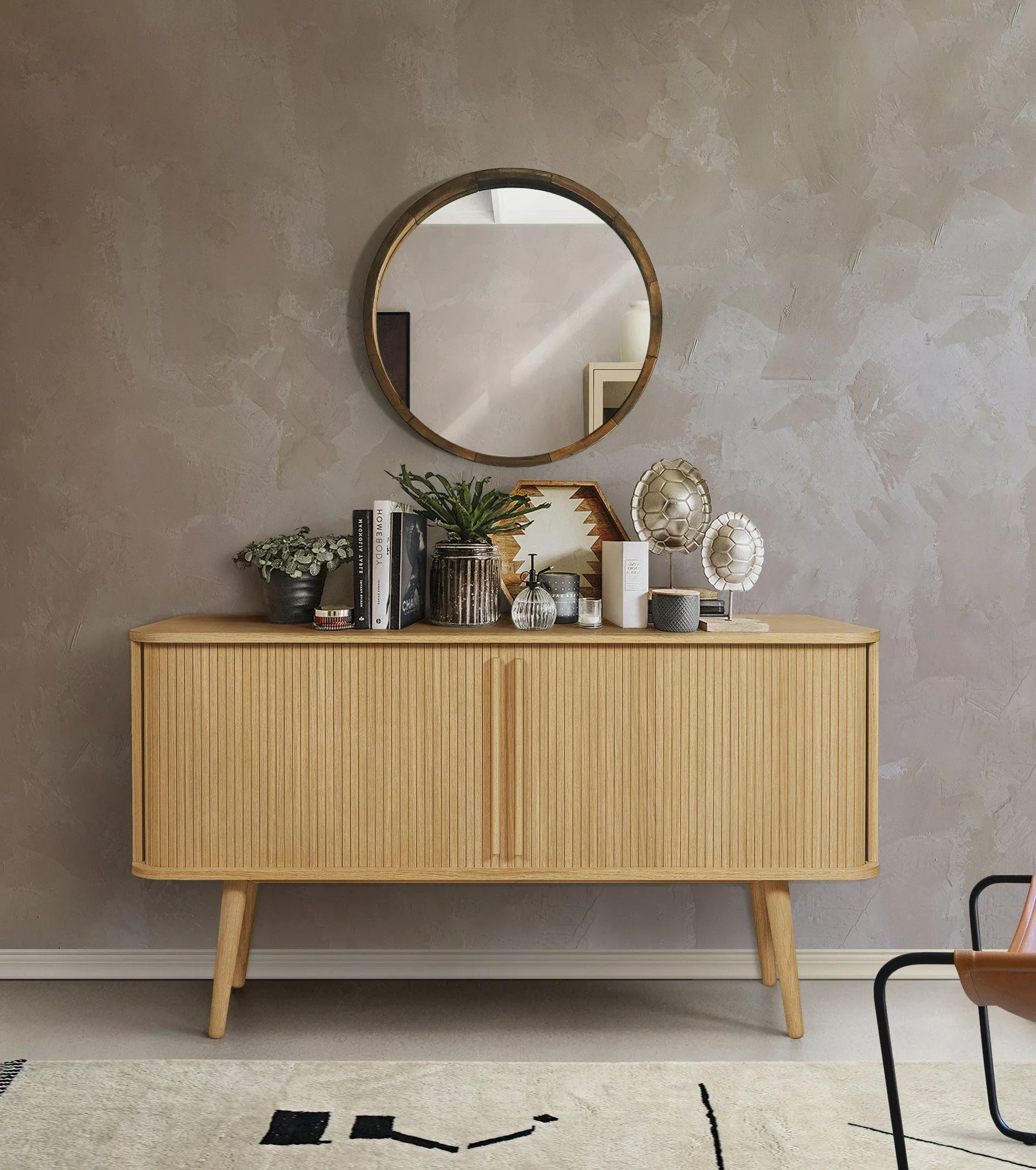 Woodman Sideboard "Rove", Kommode besonderes Design, Breite 138 cm, mit Eic günstig online kaufen