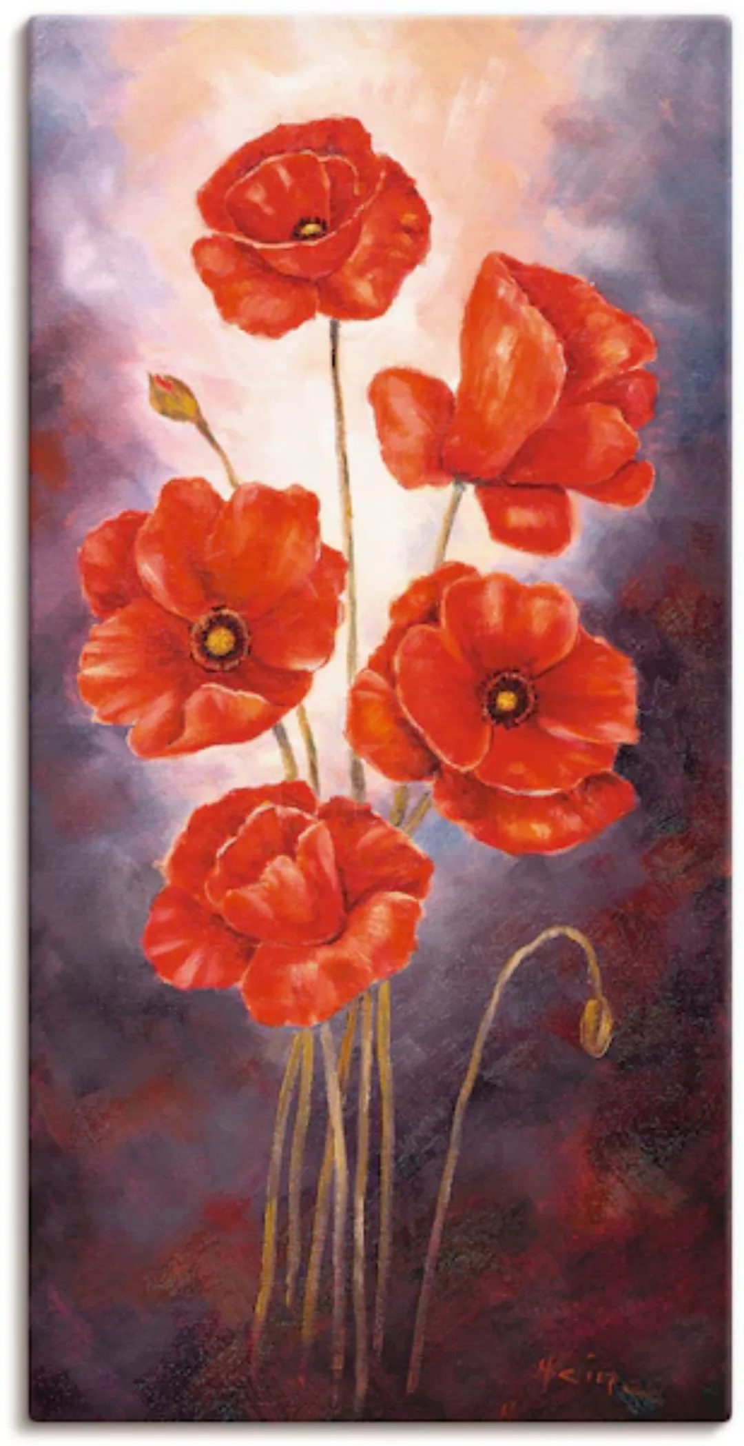 Artland Wandbild »Mohn V«, Blumen, (1 St.) günstig online kaufen
