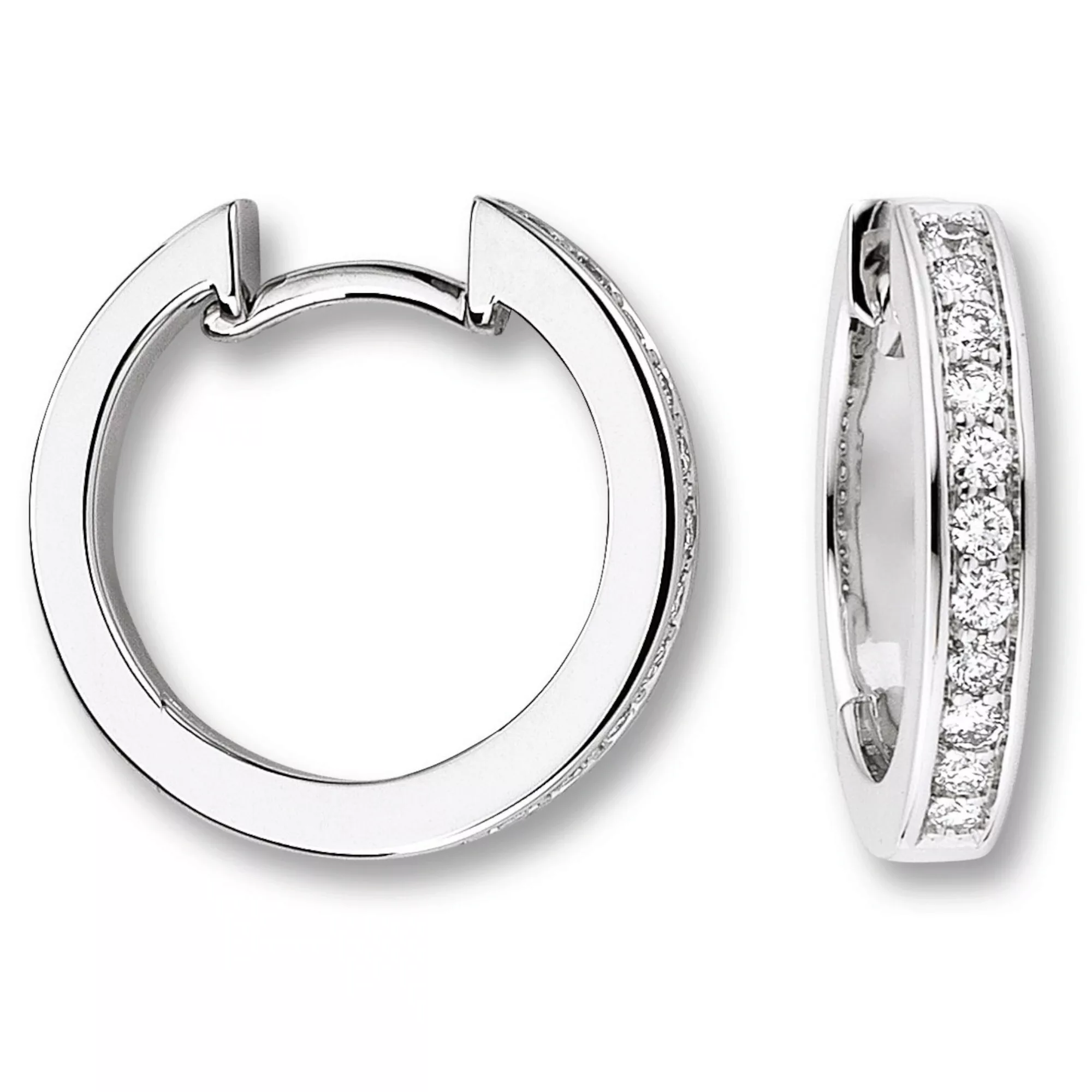 ONE ELEMENT Paar Creolen "0.27 ct Diamant Brillant Ohrringe Creolen aus 585 günstig online kaufen