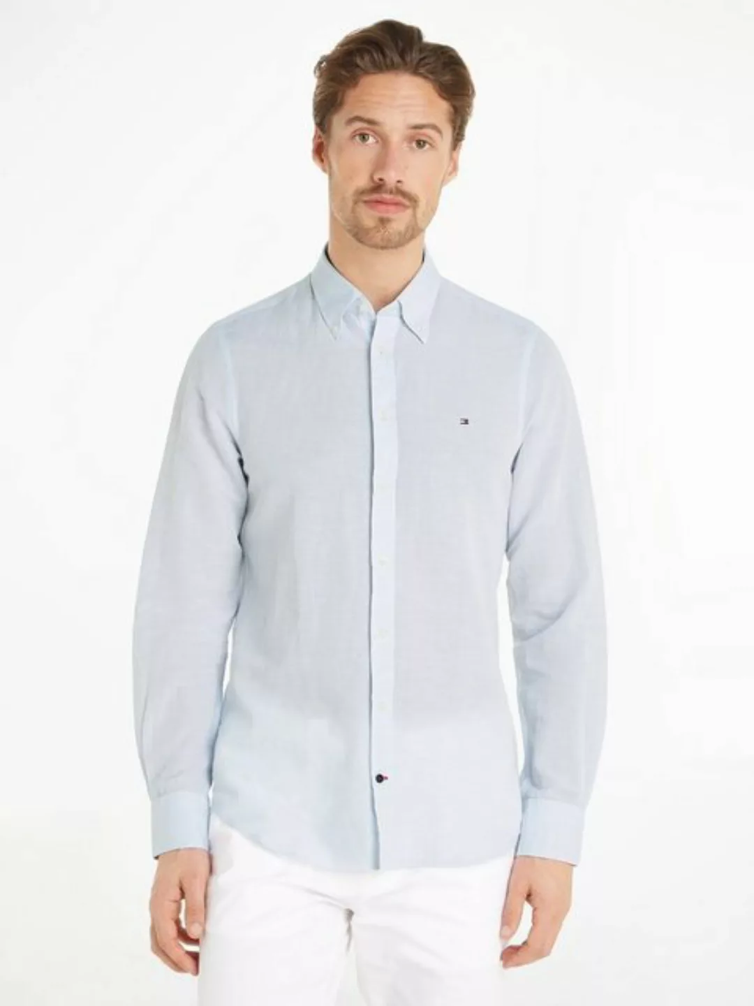 Tommy Hilfiger Langarmhemd CL W-CO LINEN SOLID SF SHIRT günstig online kaufen