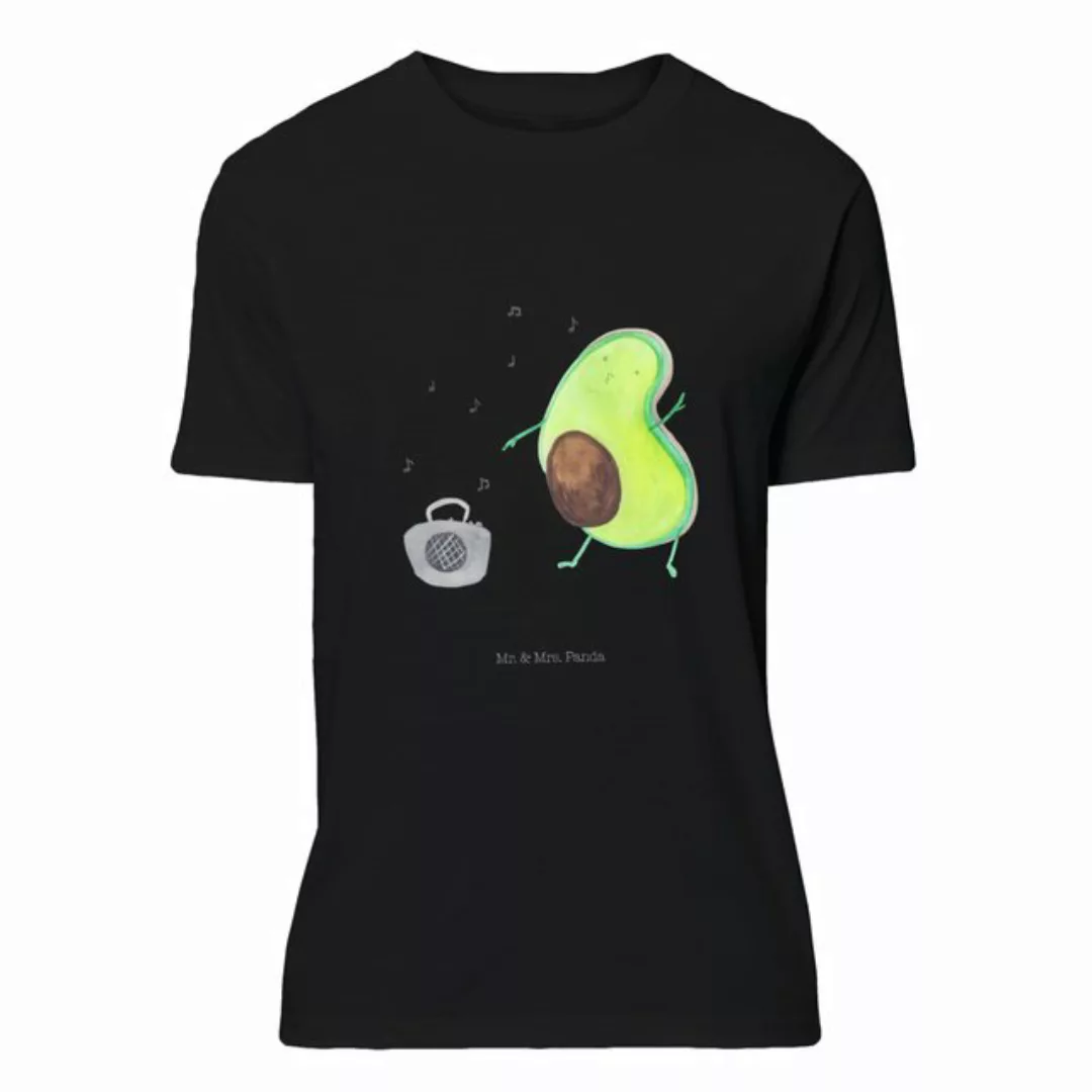 Mr. & Mrs. Panda T-Shirt Avocado tanzt - Schwarz - Geschenk, Musik, Veggie, günstig online kaufen