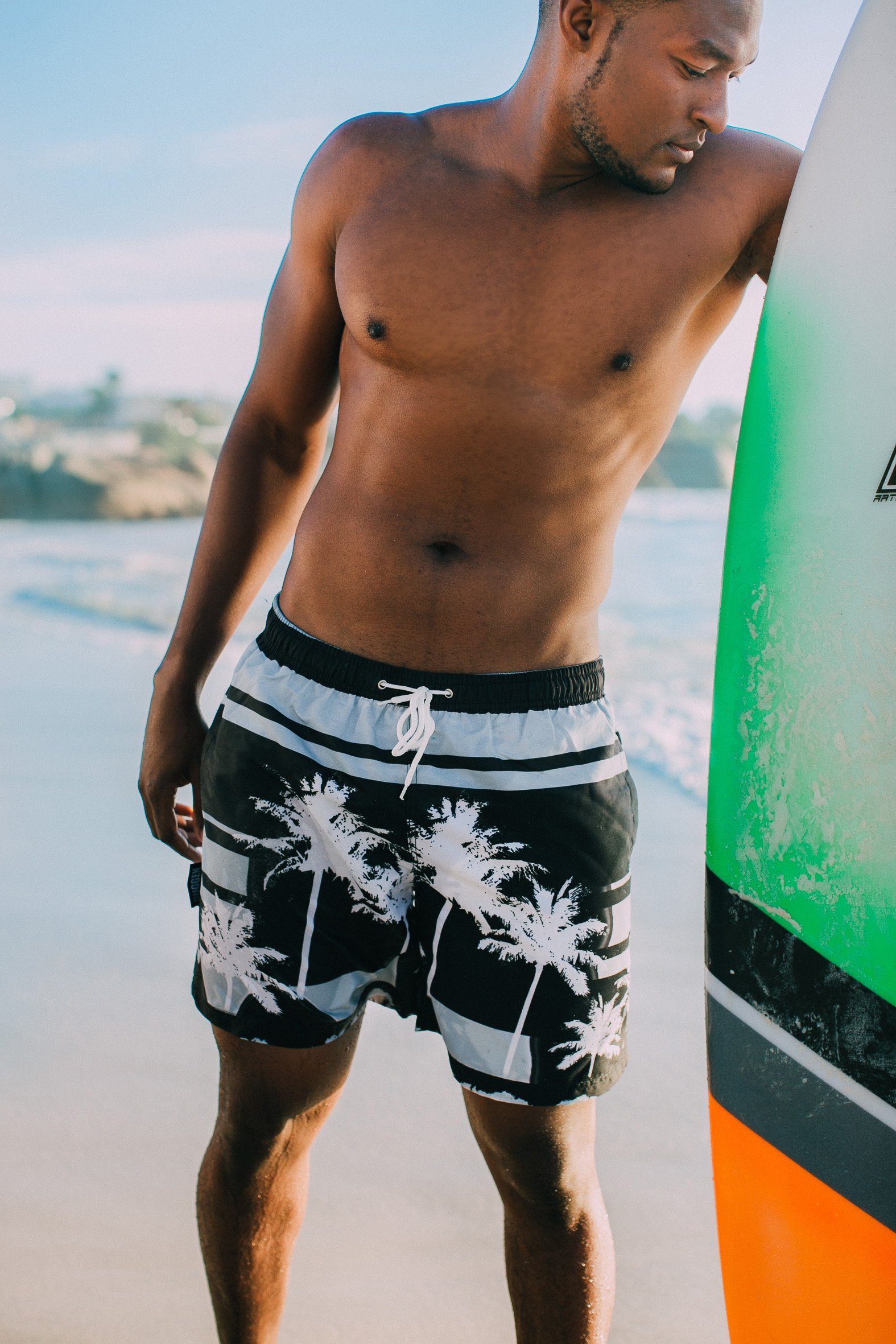 GUGGEN Mountain Badehose Badehose Herren Boardshorts günstig online kaufen