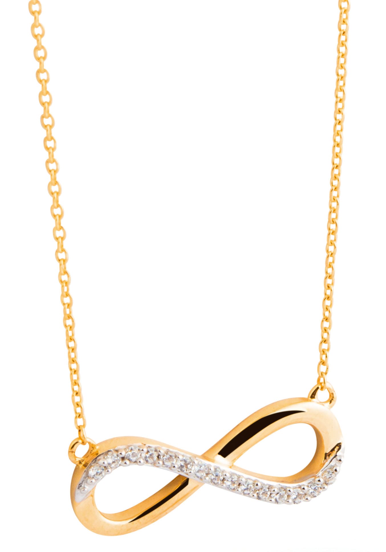 NANA KAY Kette mit Anhänger "Gold, Infinity/Unendlichkeitsschleife, FG053S" günstig online kaufen