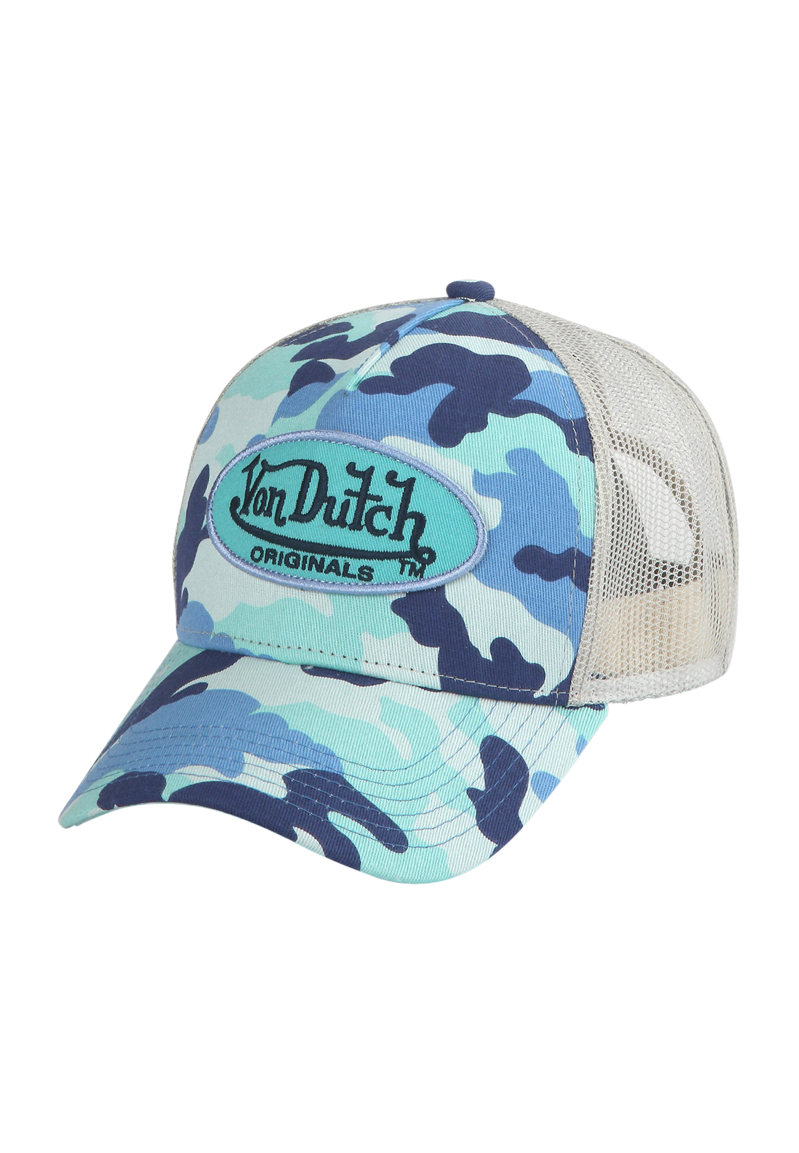 Von Dutch Trucker Cap AUSTIN Camo Blue Camouflage günstig online kaufen