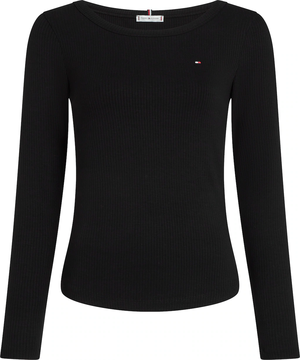 Tommy Hilfiger Curve Langarmshirt "Shirt CRV SLIM 5X2 RIB O", in Großen Grö günstig online kaufen