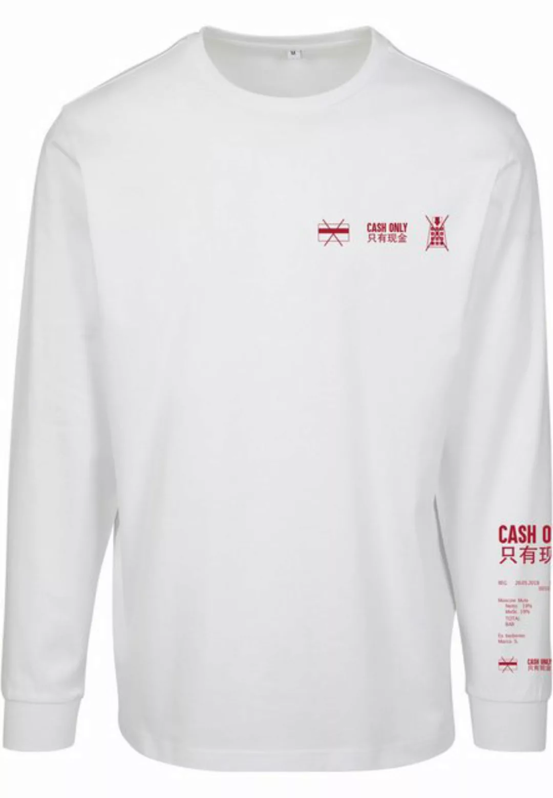 MisterTee Longsleeve MisterTee Herren Cash Only Longsleeve (1-tlg) günstig online kaufen