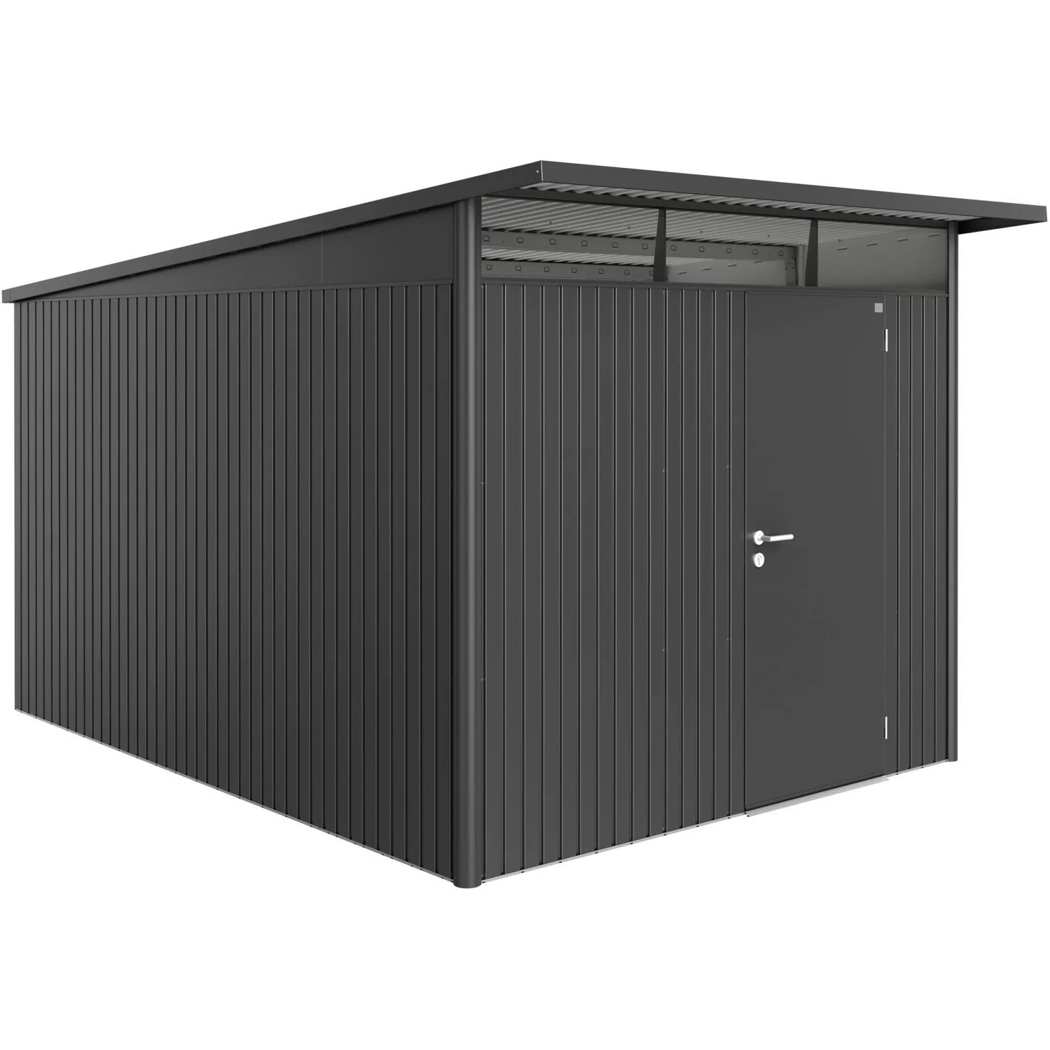 Biohort Metall-Gerätehaus AvantGarde Dunkelgrau-Metallic 8,7 m² günstig online kaufen