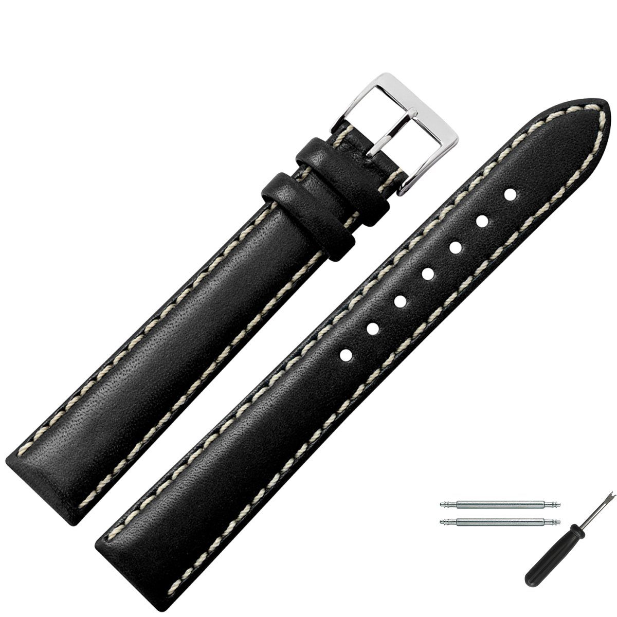 MARBURGER Uhrenarmband 24mm Leder XL Extra günstig online kaufen