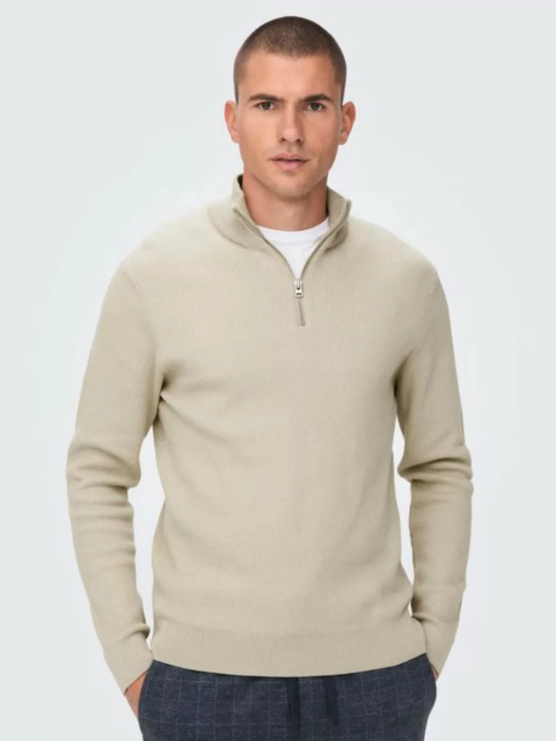 ONLY & SONS Strickpullover Freizeit Pullover ONSPHIL Polo Strick Sweater 64 günstig online kaufen