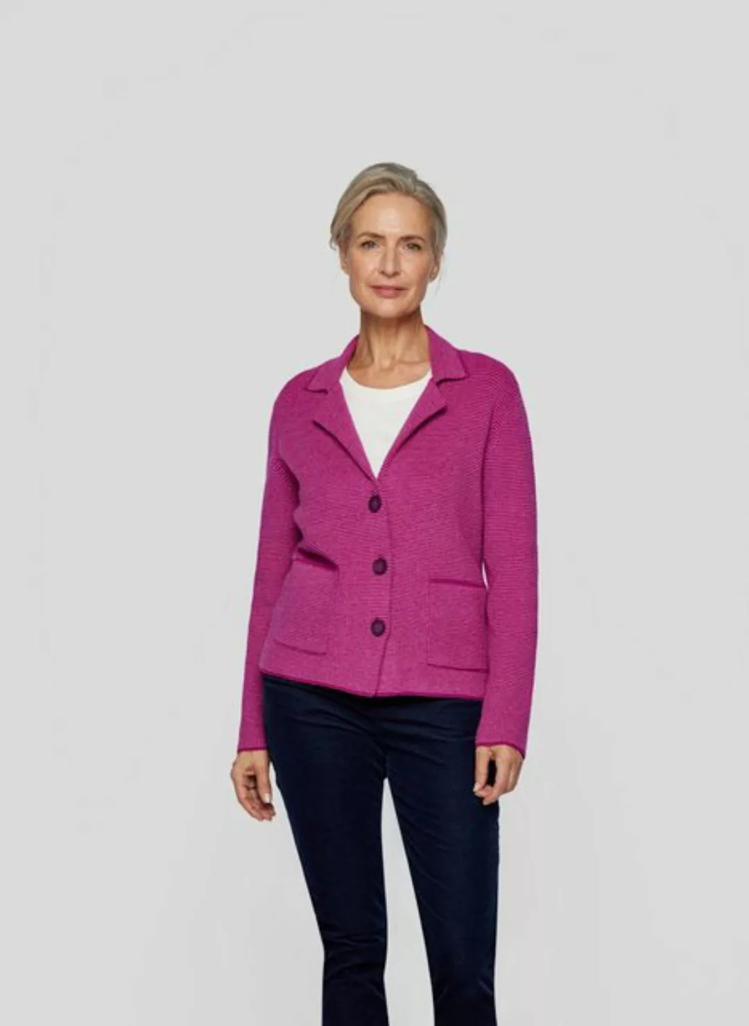 Rabe Strickjacke RABE Elegante Strickjacke in leuchtendem Pink günstig online kaufen