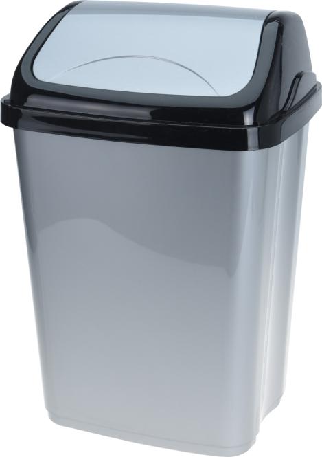 PAPIERKORB Mülleimer 16 Liter 1 Stück ca. 23 x 29 x 44 cm mit Schwingdeckel günstig online kaufen