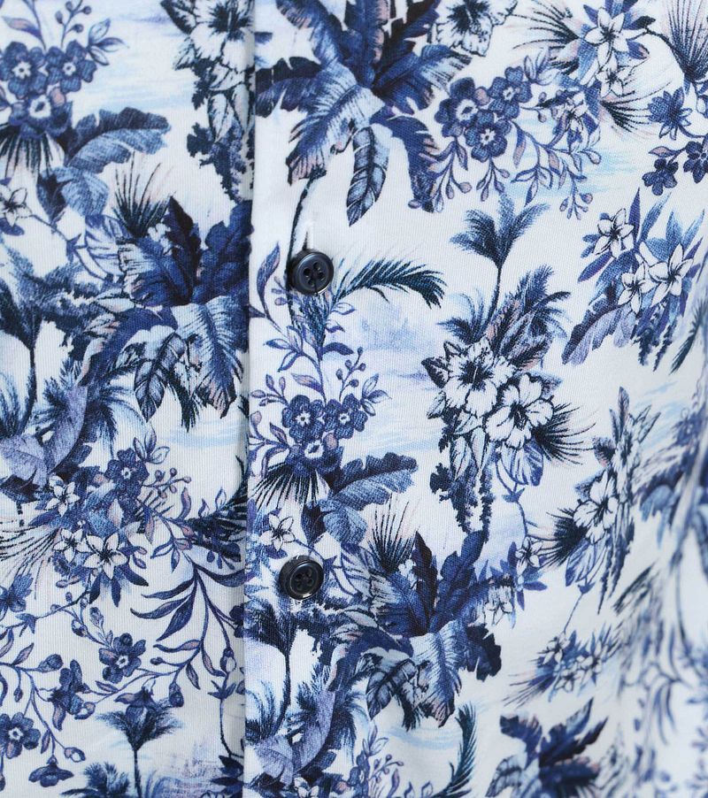 DESOTO Hemd Druck Blumen Blau - Größe XL günstig online kaufen