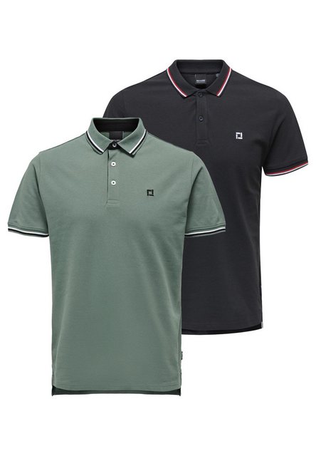 ONLY & SONS Poloshirt 2er Pack Onsefletcher (Spar-Set, 2-tlg) Poloshirt - B günstig online kaufen