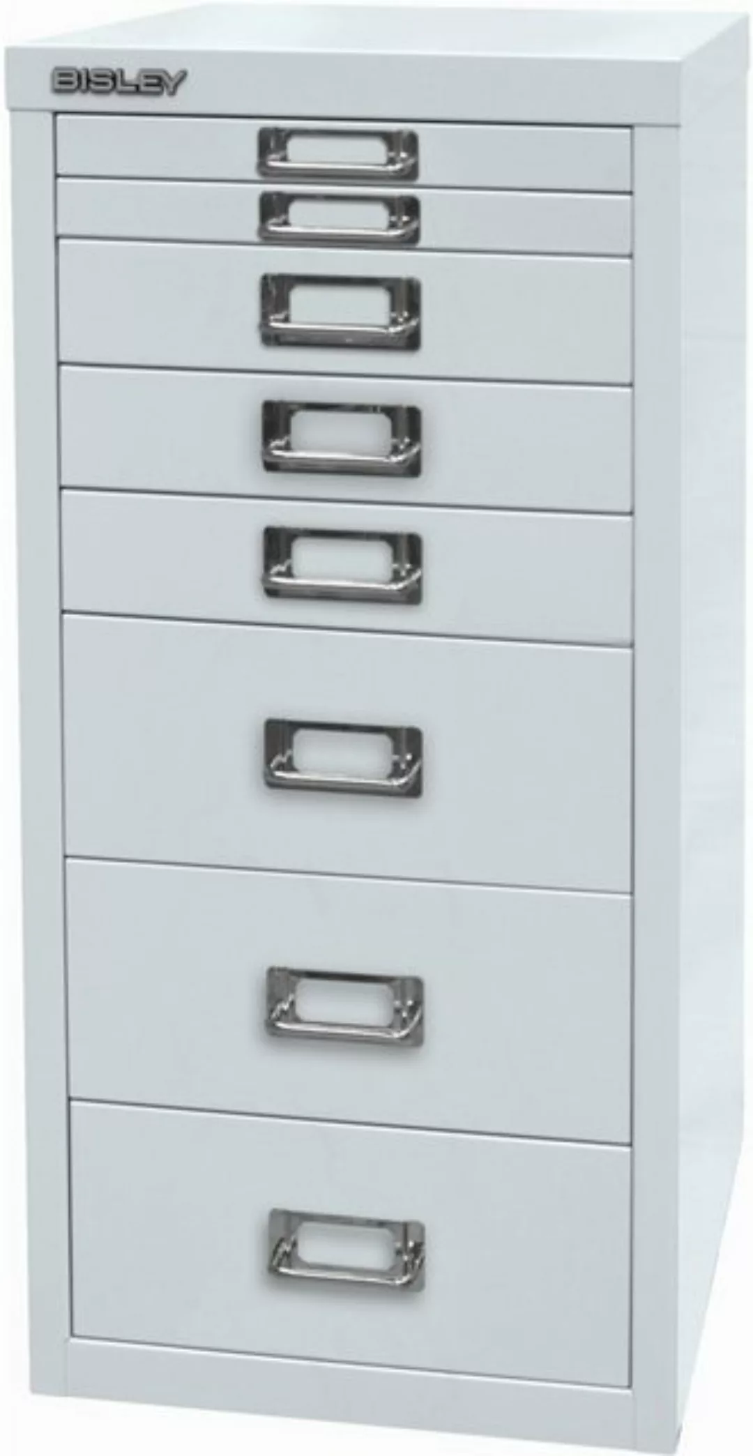 Bisley Beistellschrank MultiDrawer Schrank aus Stahl, 8 Schubladen, ohne So günstig online kaufen