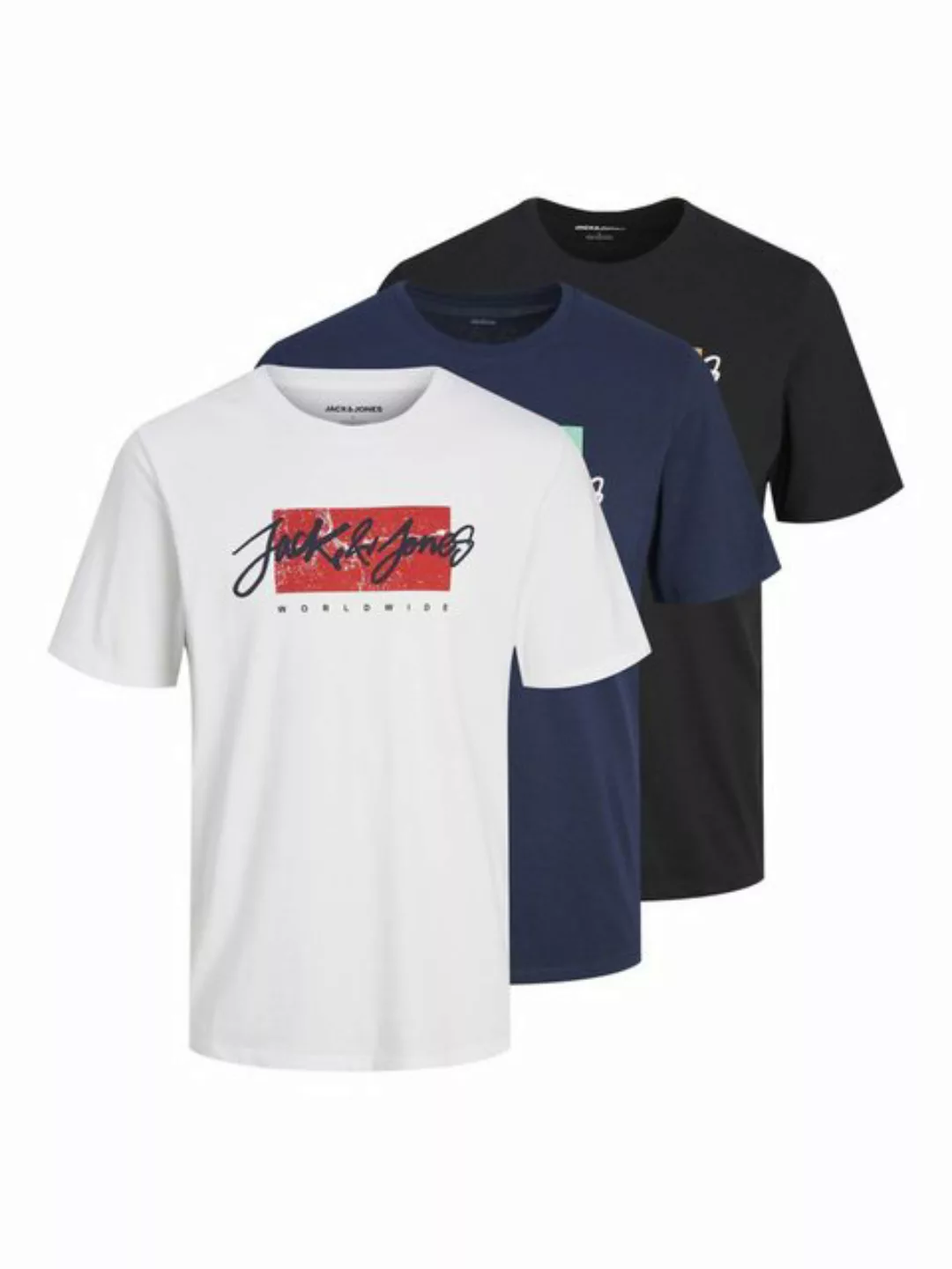 Jack & Jones T-Shirt JJTiley (3-tlg) günstig online kaufen