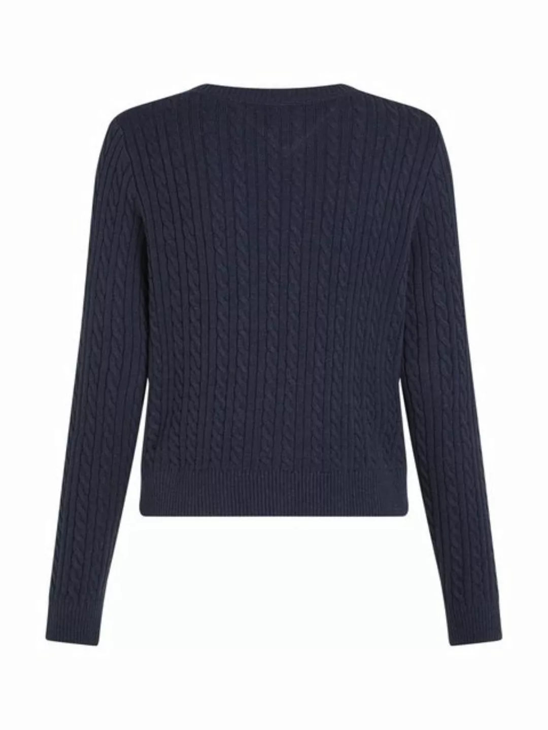 Tommy Jeans Strickpullover TJW CABLE ESSENTIAL SWEATER mit Zopfmuster, Logo günstig online kaufen