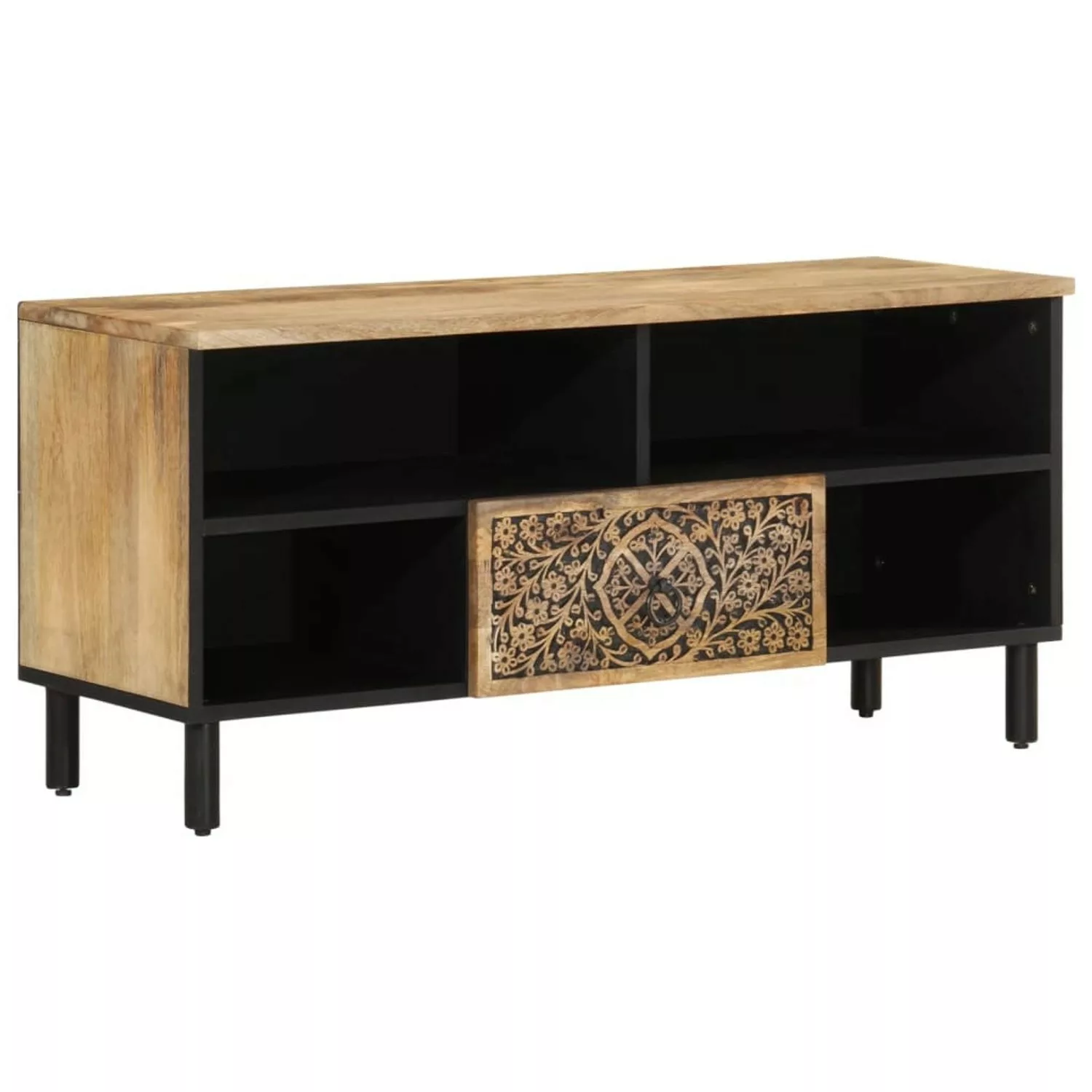 vidaXL TV-Schrank TV-Schrank 100x33x46 cm Massivholz Mango günstig online kaufen