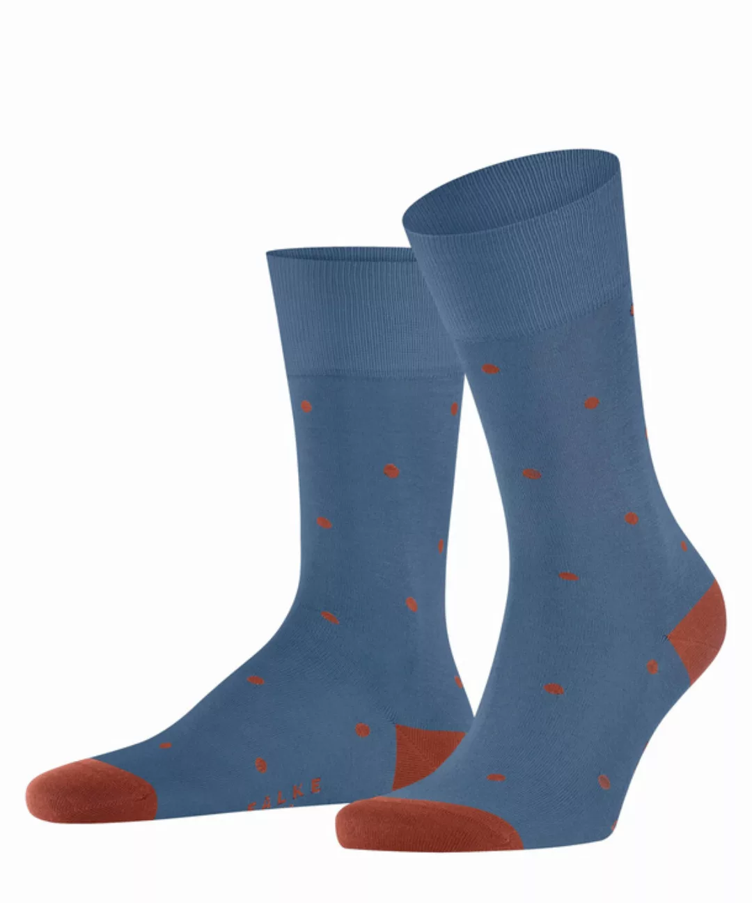 FALKE Dot Herren Socken, 43-46, Blau, Punkte, Baumwolle, 13269-684503 günstig online kaufen