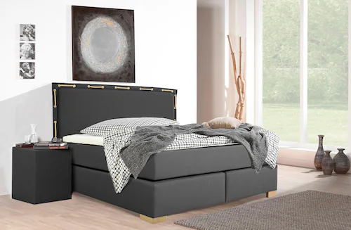 Home affaire Boxspringbett ""Marlou"", inkl. Topper, 3 Breiten, 3 Härtegrad günstig online kaufen