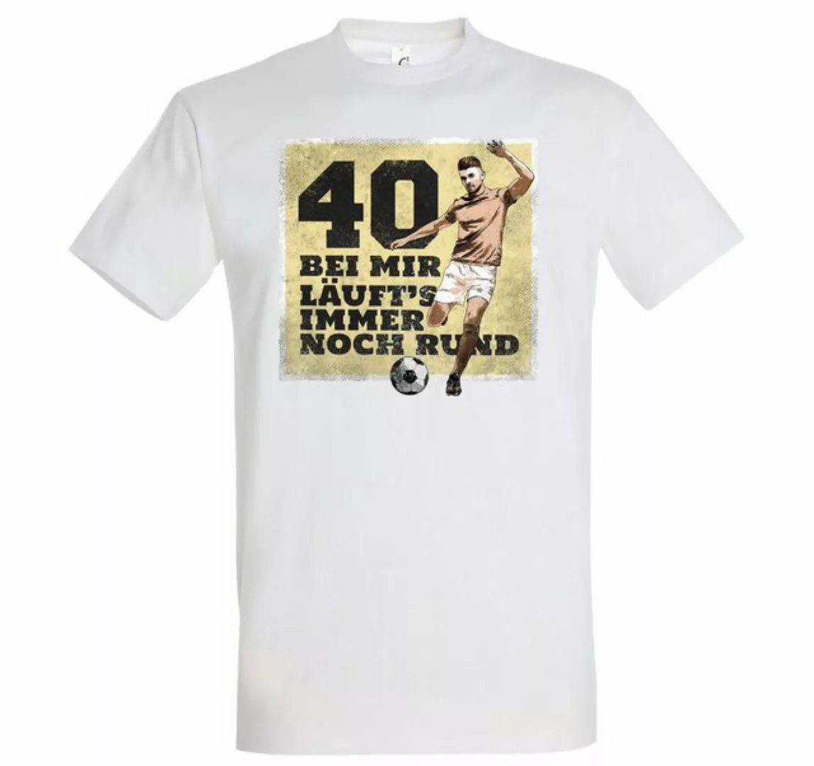 Youth Designz T-Shirt "40 Und Es Läuft Immer Noch Rund" Herren Shirt mit tr günstig online kaufen