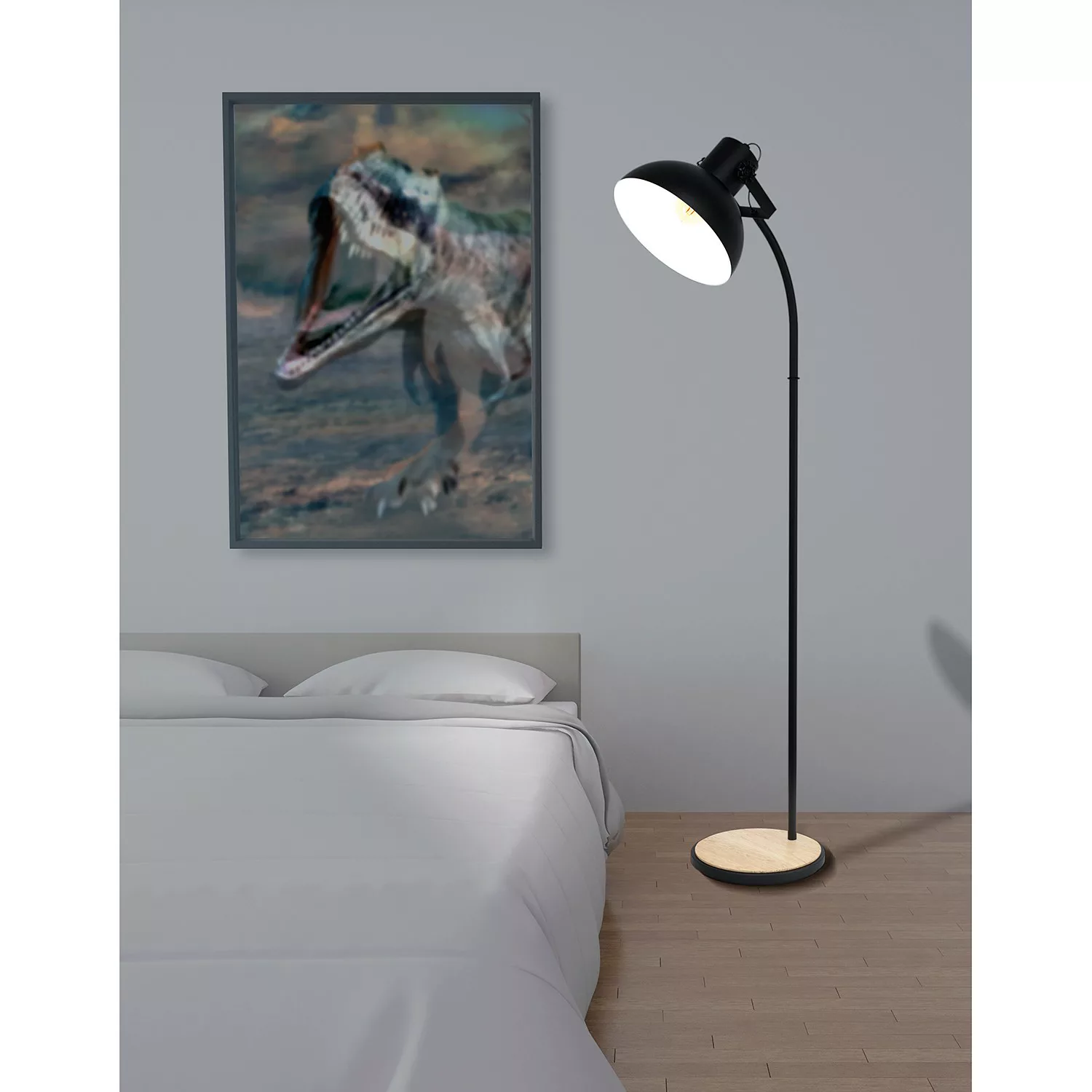 EGLO Stehlampe »LUBENHAM«, 1 flammig, Leuchtmittel E27   ohne Leuchtmittel günstig online kaufen