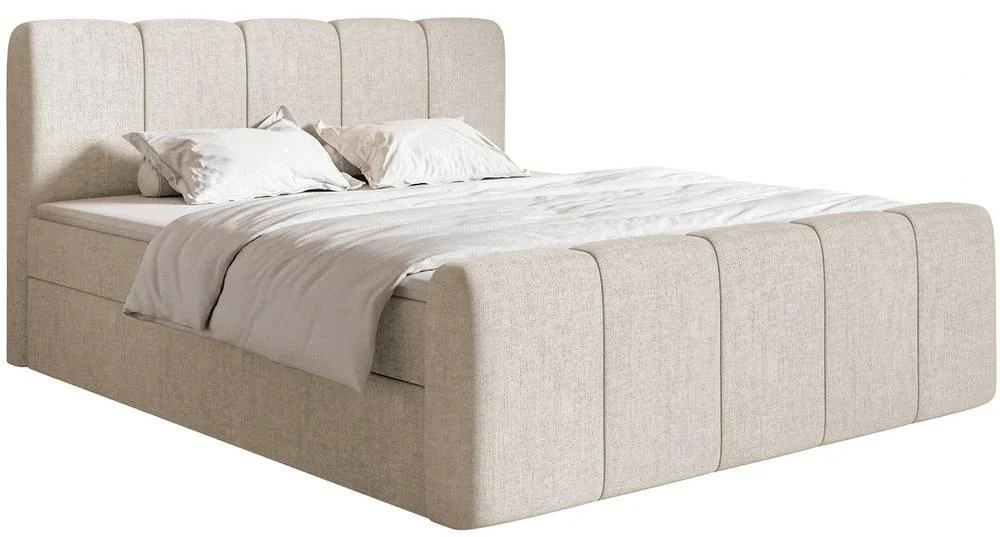 NADUVI Collection | Boxspringbett Chloe 140x200 Chenille mit Staufach günstig online kaufen