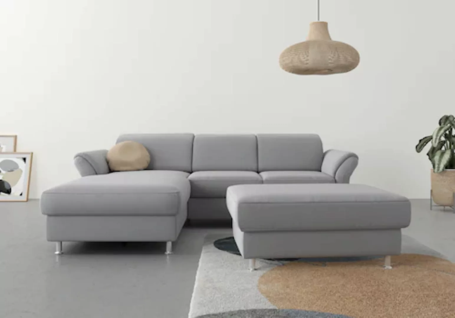 sit&more Ecksofa Apulia L-Form, wahlweise Bettfunktion, Bettkasten und Kopf günstig online kaufen