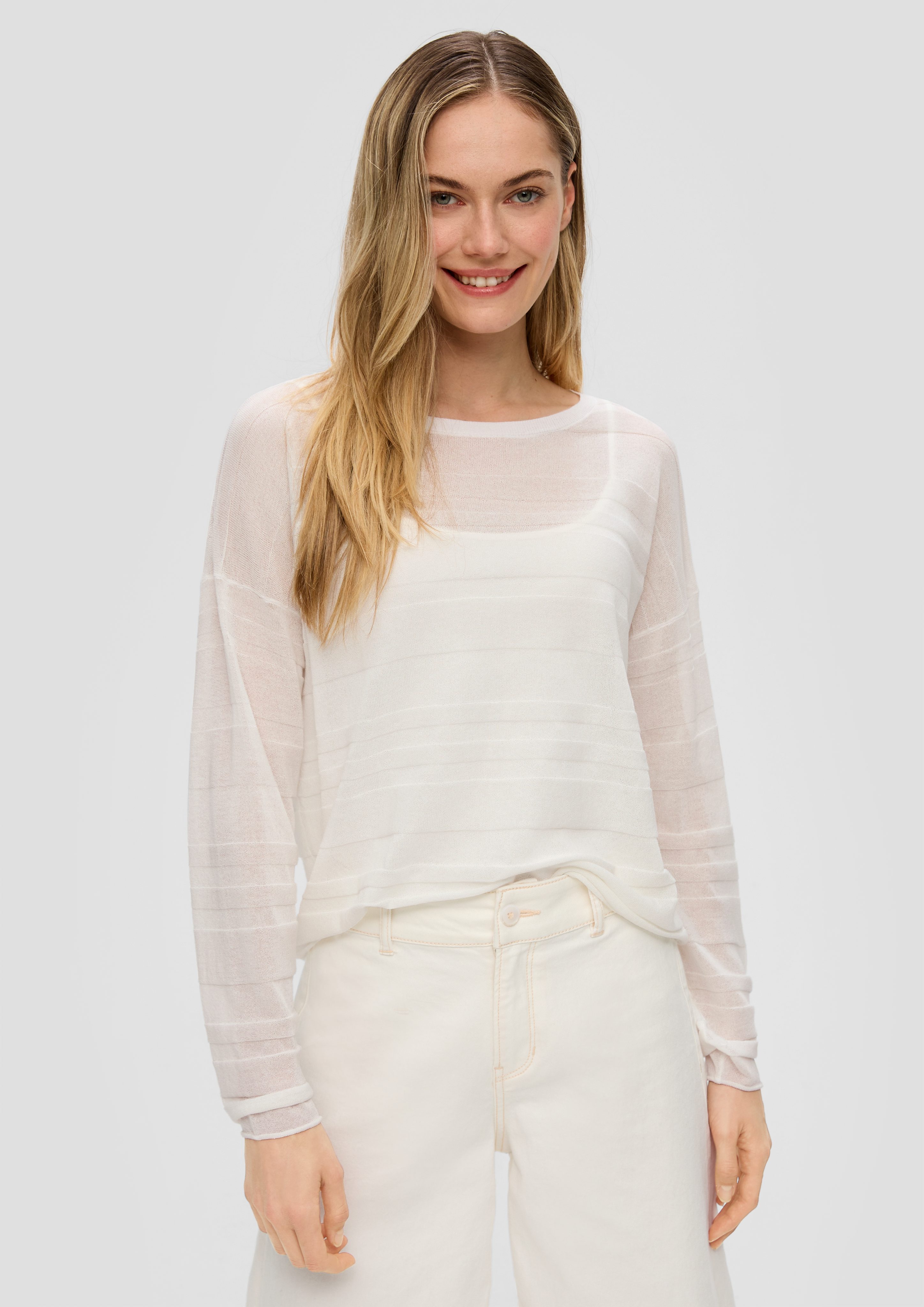 s.Oliver Strickpullover Pullover mit Musterstruktur günstig online kaufen