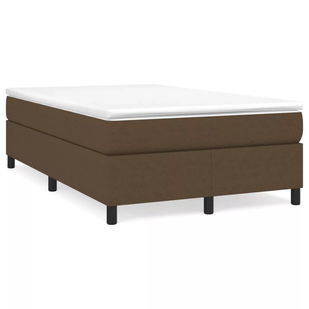 Vidaxl Boxspringbett Dunkelbraun 120x200 Cm Stoff günstig online kaufen