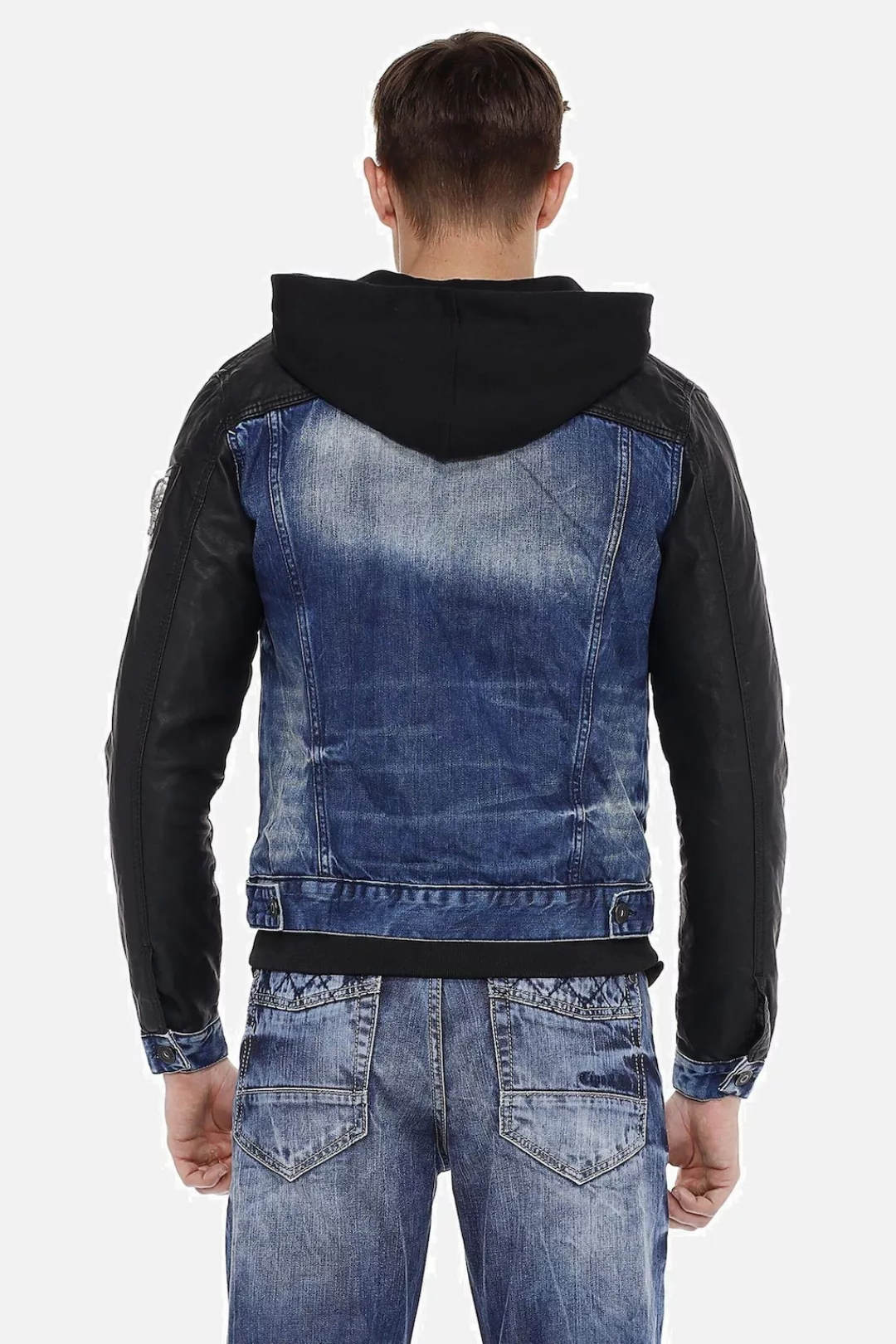 Cipo & Baxx Jeansjacke "Jacke", mit Kapuze, mit Reißverschluss, CJ235 günstig online kaufen