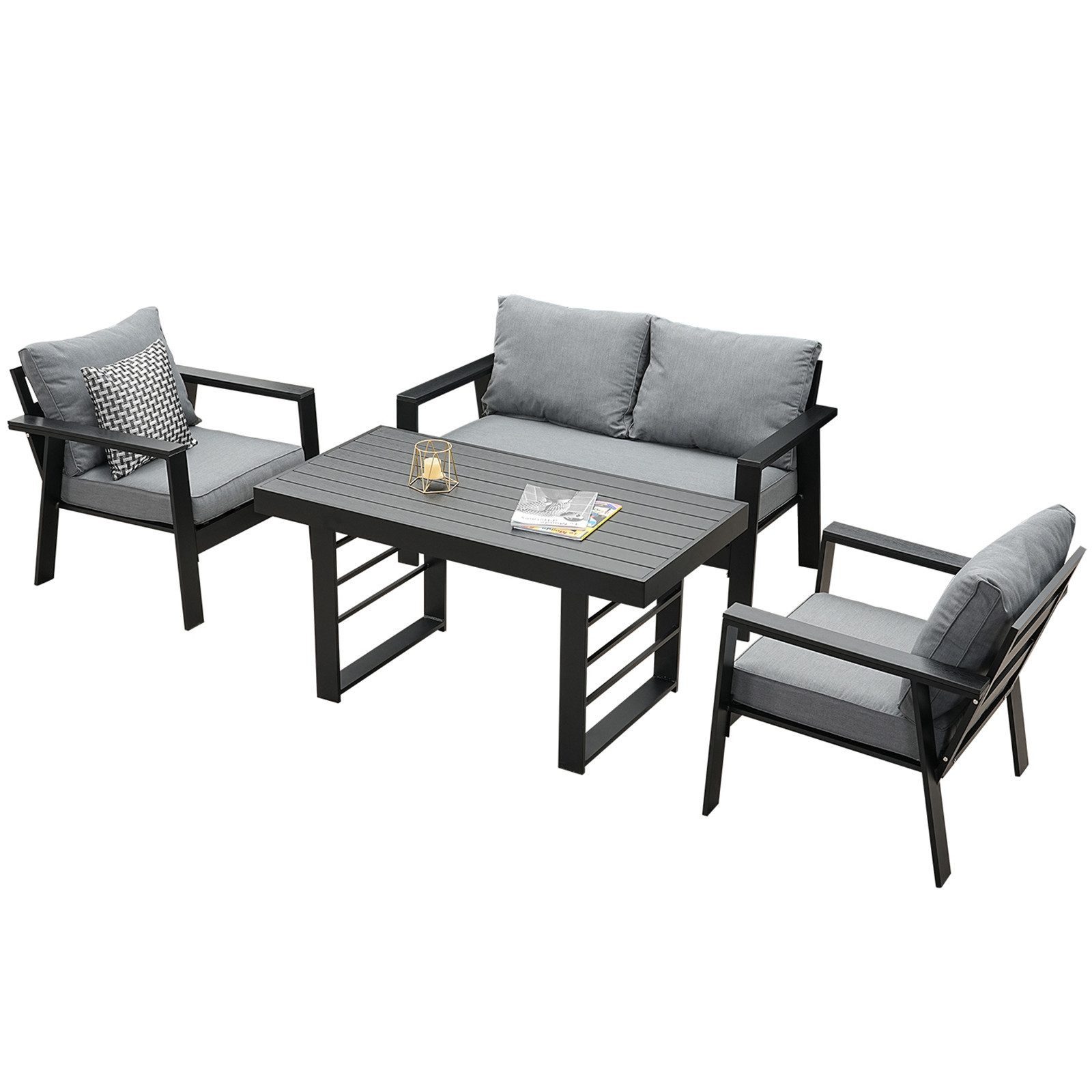 MeXo Gartenlounge-Set Aluminium Terrassenmöbel Set mit günstig online kaufen