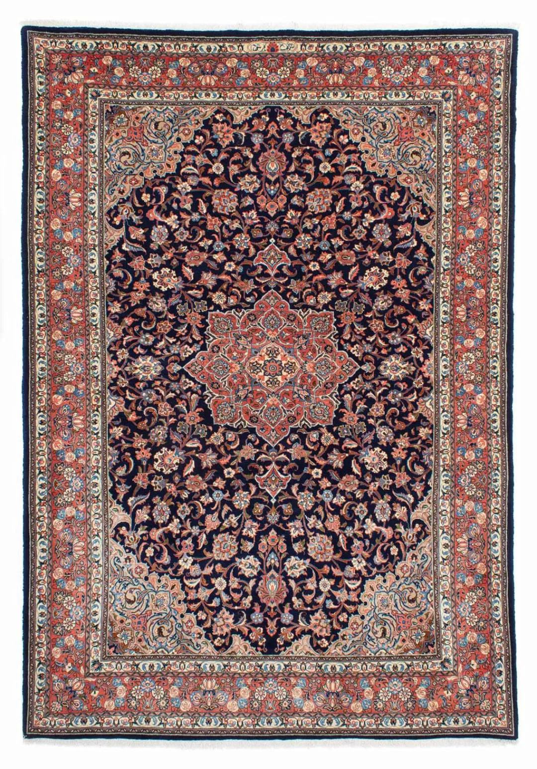 morgenland Wollteppich »Golpayegan Medaillon Blu scuro 306 x 214 cm«, recht günstig online kaufen