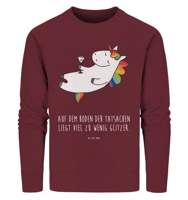 Mr. & Mrs. Panda Longpullover Größe XL Einhorn Cocktail - Burgundy - Gesche günstig online kaufen