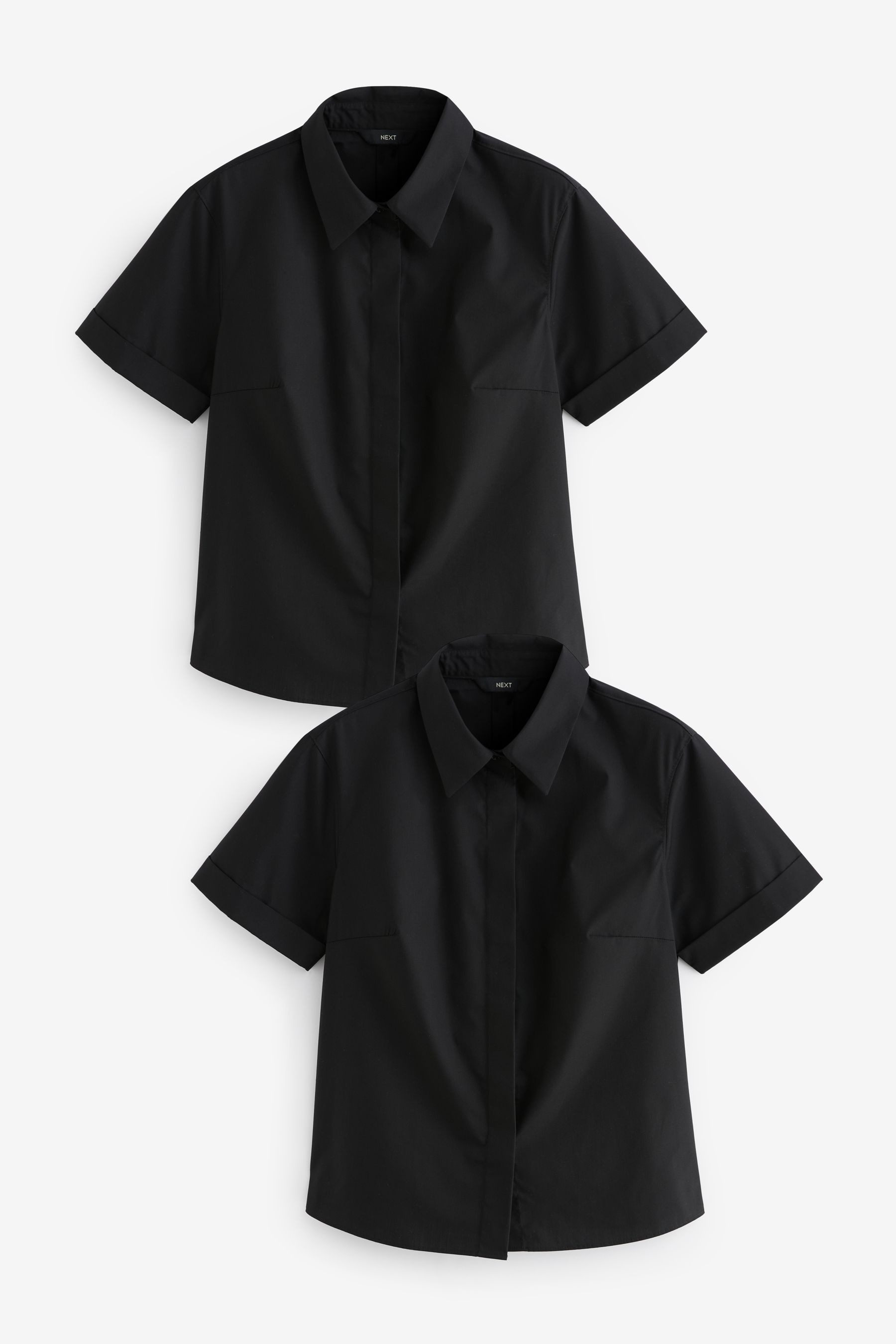Next Kurzarmhemd Kurzärmelige Hemden, 2er-Pack (1-tlg) günstig online kaufen