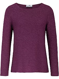 Rundhals-Pullover Peter Hahn lila günstig online kaufen