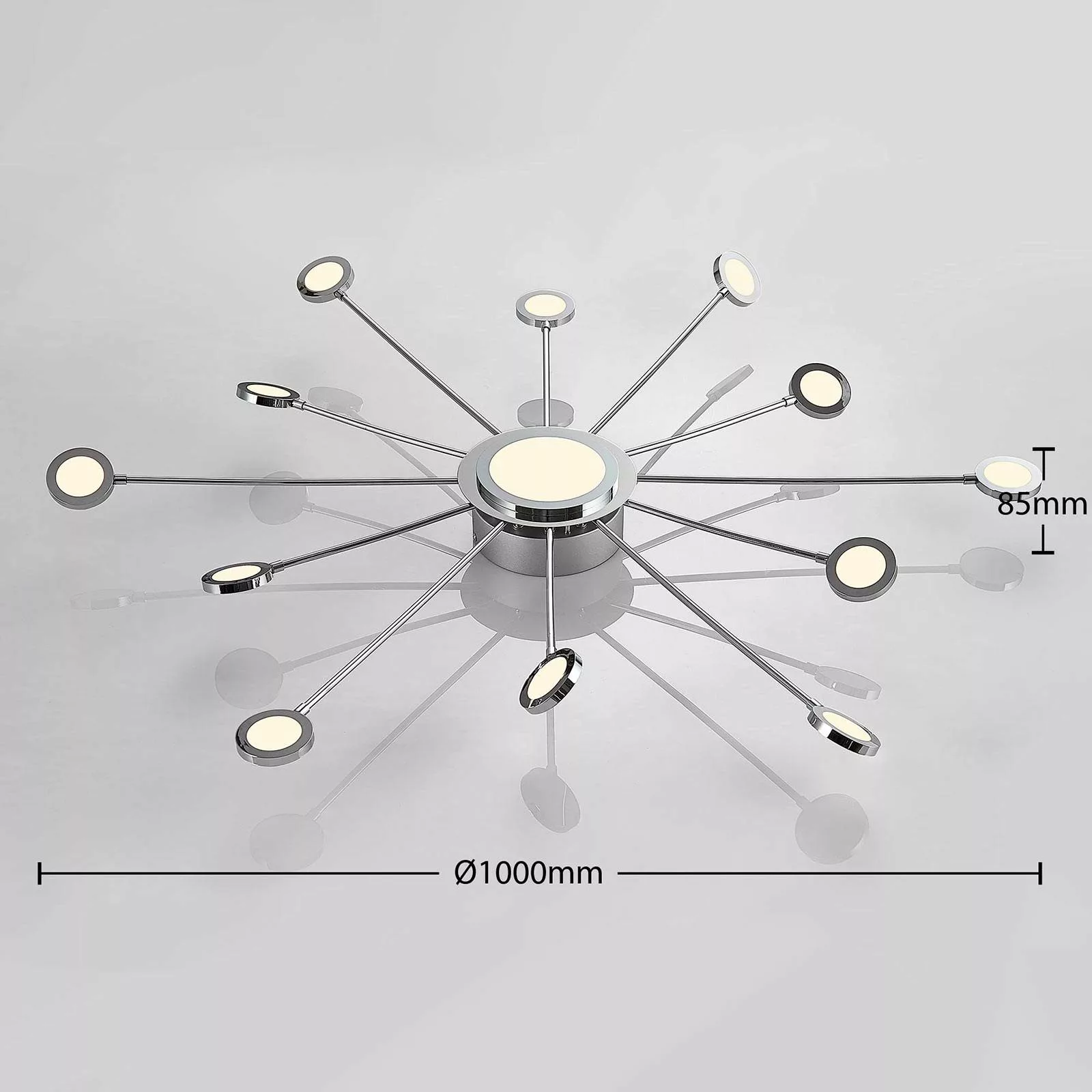 LED-Deckenlampe Meru mit Fernbedienung günstig online kaufen