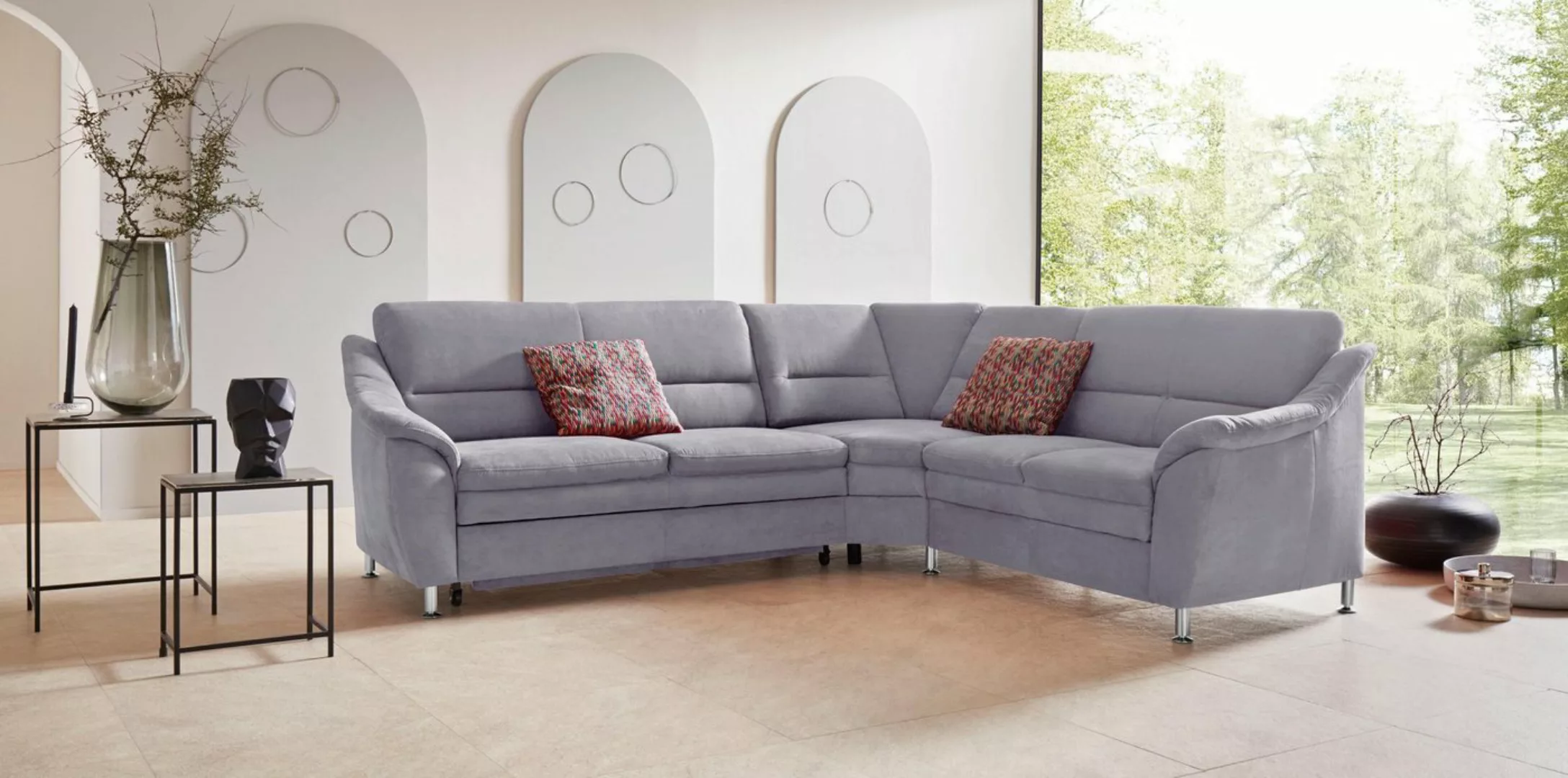 Places of Style Ecksofa "Cardoso L-Form", mit Trapezecke für mehr Sitzkomfo günstig online kaufen