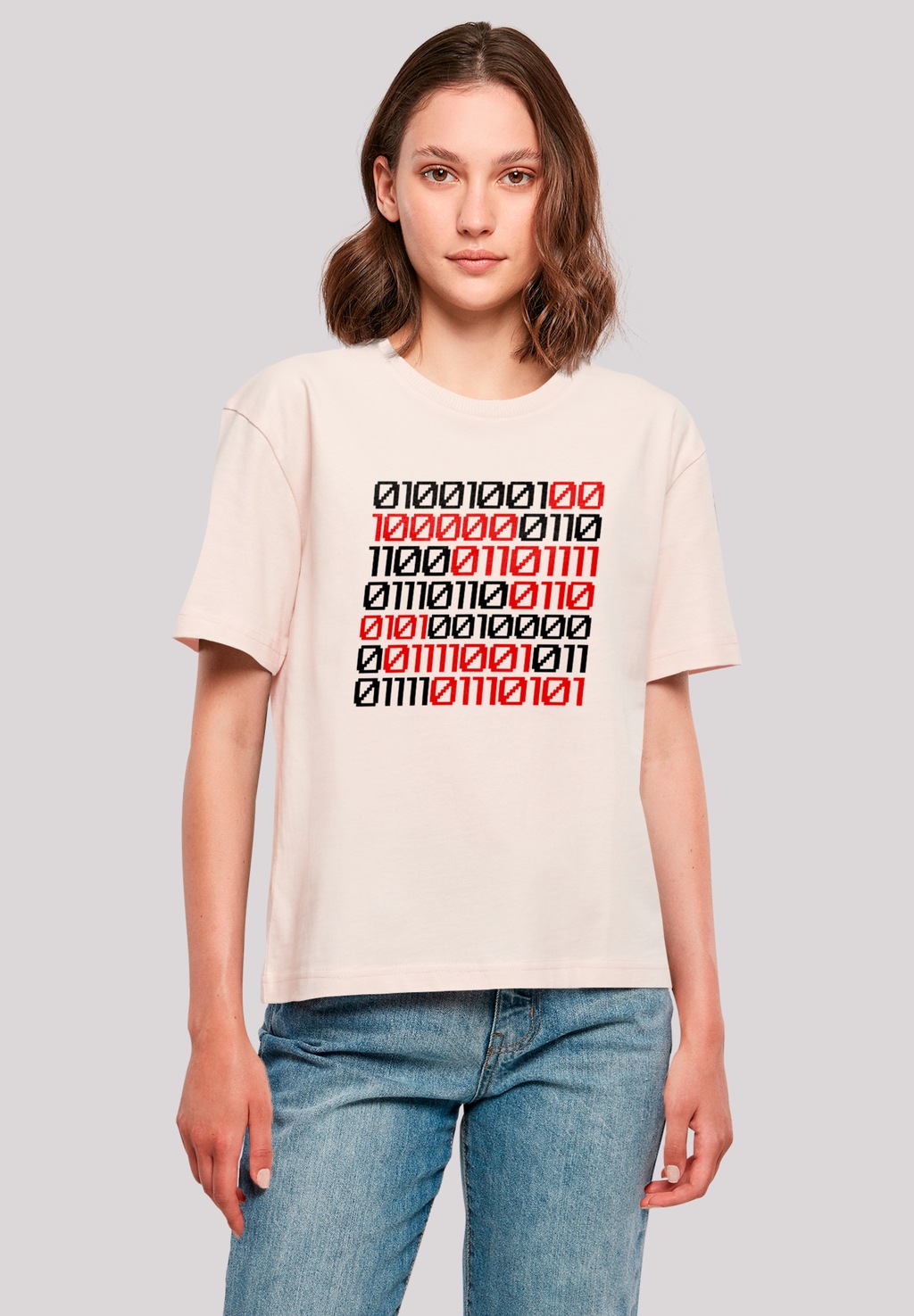 F4NT4STIC T-Shirt "I love you 01001001 Binary Code Valentinstag", Premium Q günstig online kaufen